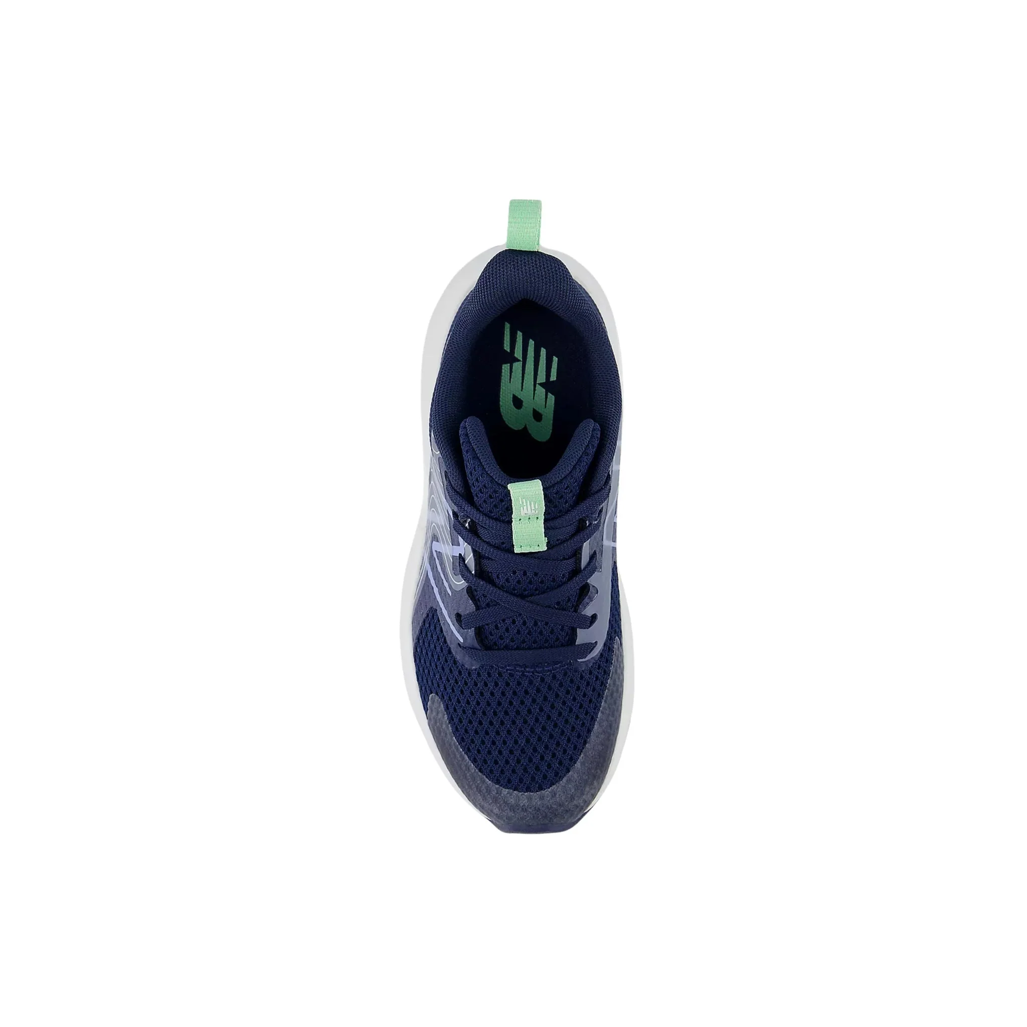 New Balance Little Kids' Rave Run v2 Shoes - NB Navy with Electric Sky and Sweetgrass - Image 3