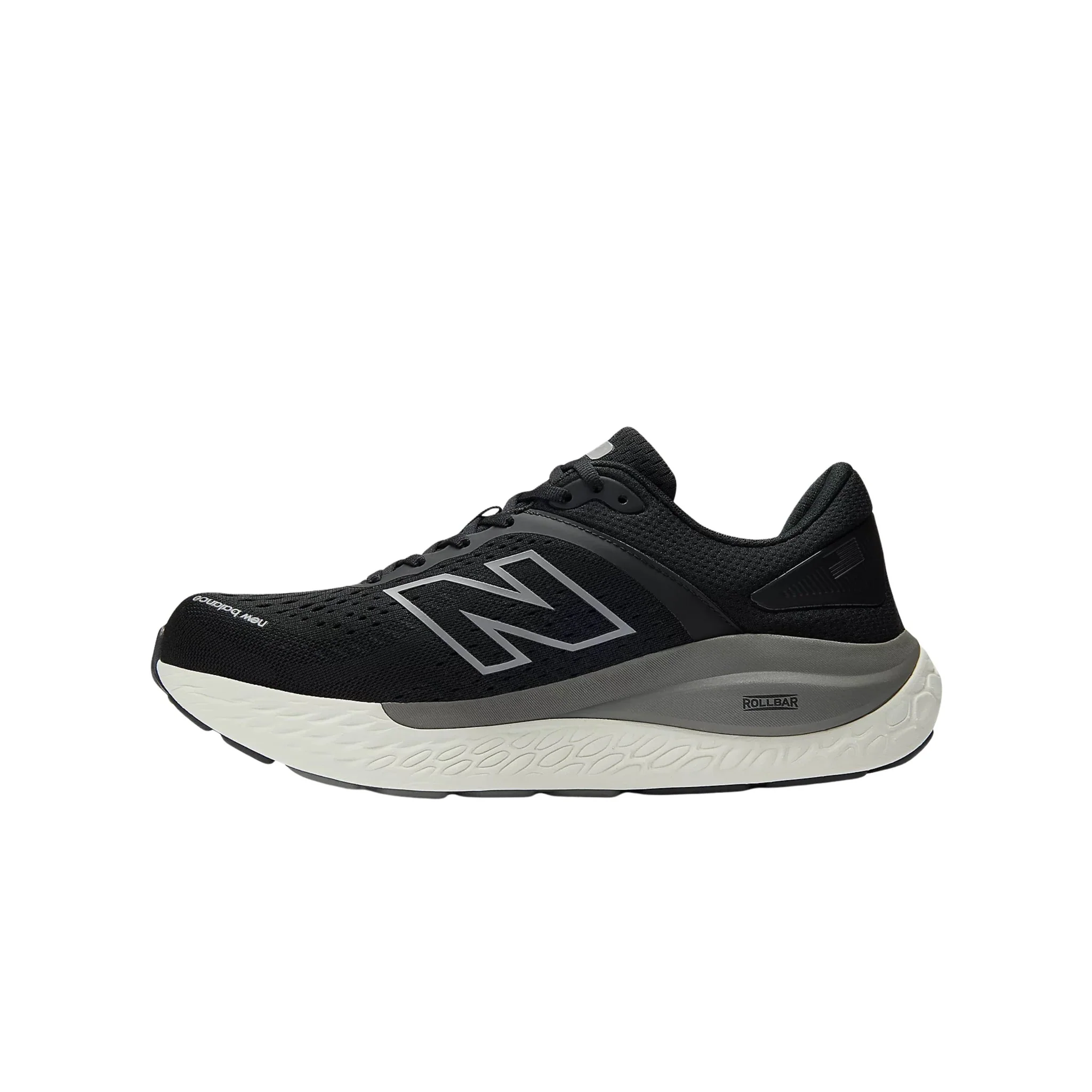 New Balance Men's 1540v4 Running Shoes - Black with Harbor Grey - Image 2