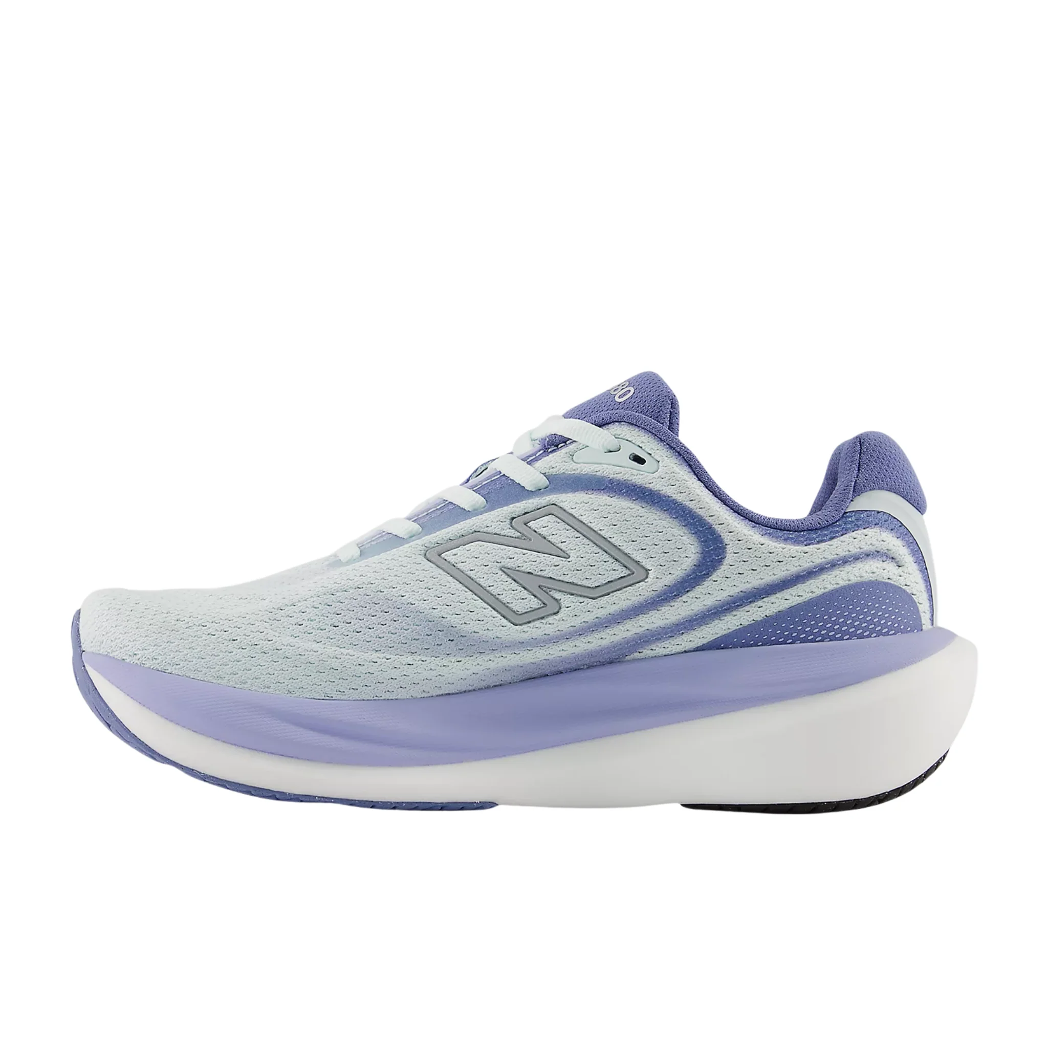 New Balance Women's 1080v15 Running Shoes - Glint Blue With Silver Metallic and Fairweather Blue - Image 2