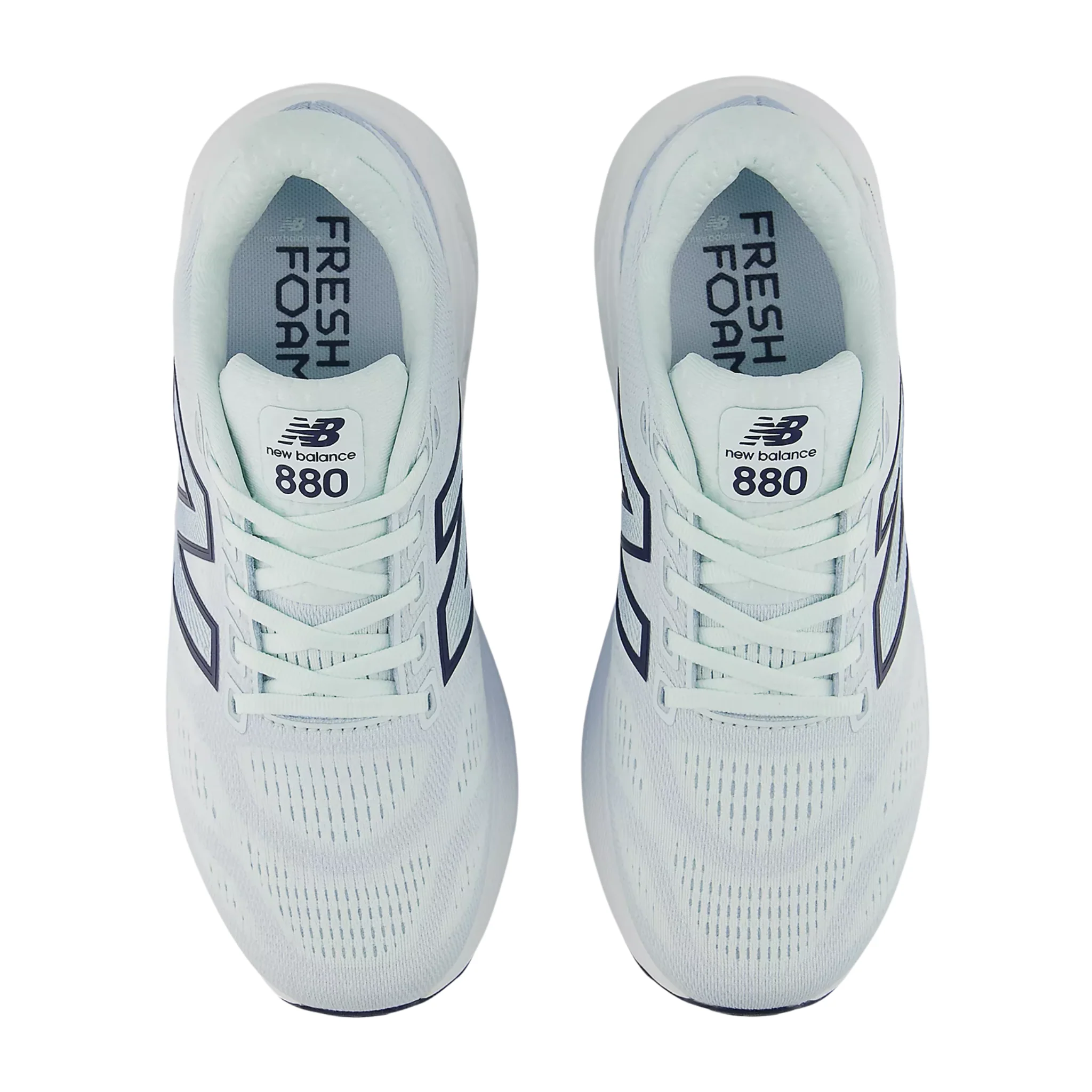 New Balance Women's Fresh Foam X 880v15 Road Running Shoes - Glint Blue With NB Navy - Image 4
