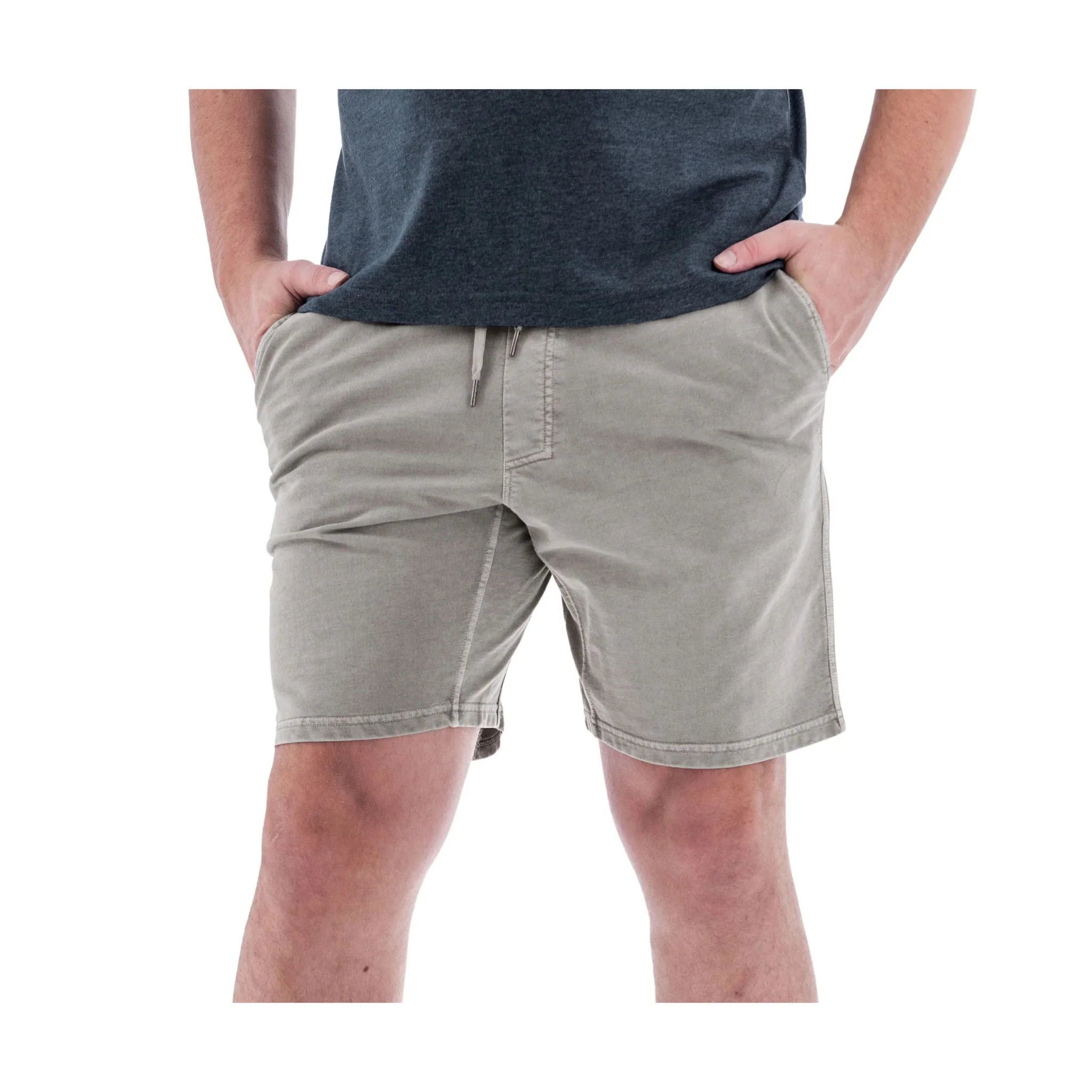 Old Ranch Men's Sprague Pull On Knit Shorts - Neutral Grey - Image 2