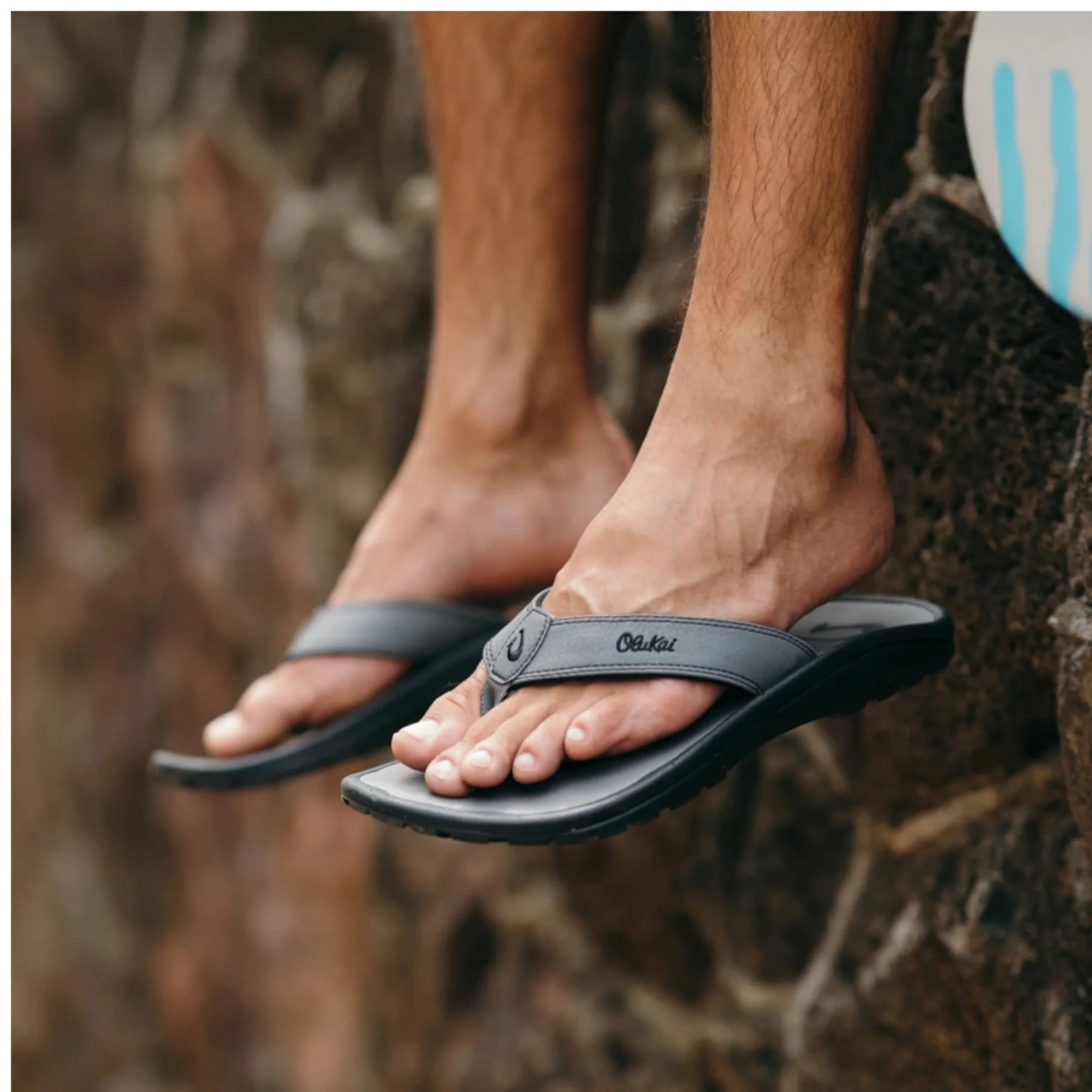 OluKai Men's Ohana Flip Flop - Stone - Image 4