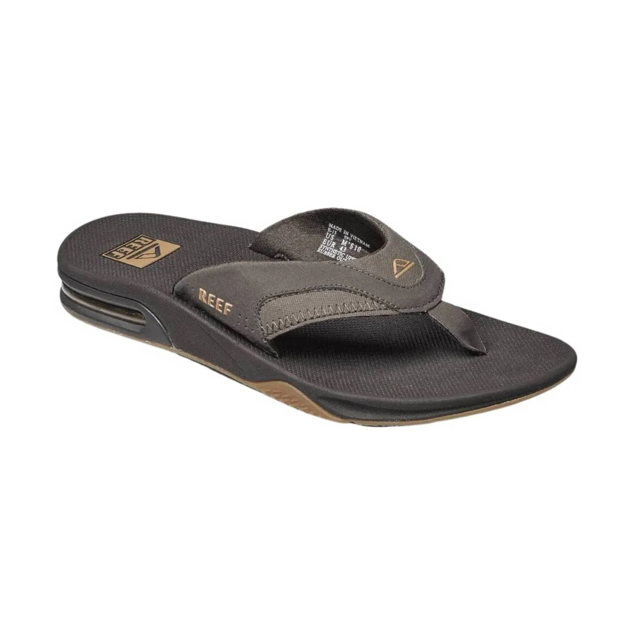 Reef Men's Fanning Flip Flop - Brown/Gum - Image 2