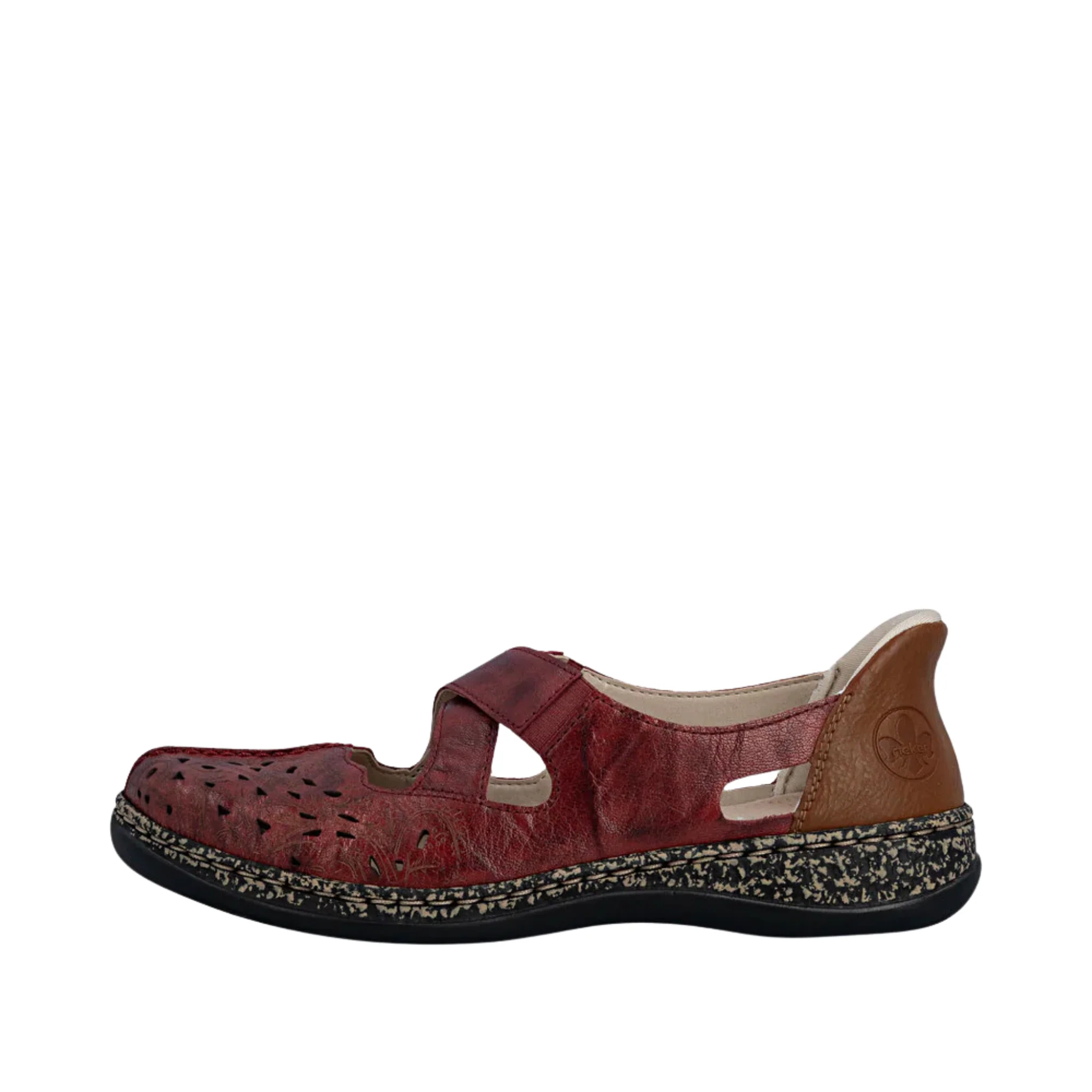 Rieker Women's Daisy 52 Shoes - Red/Cayenne - Image 2