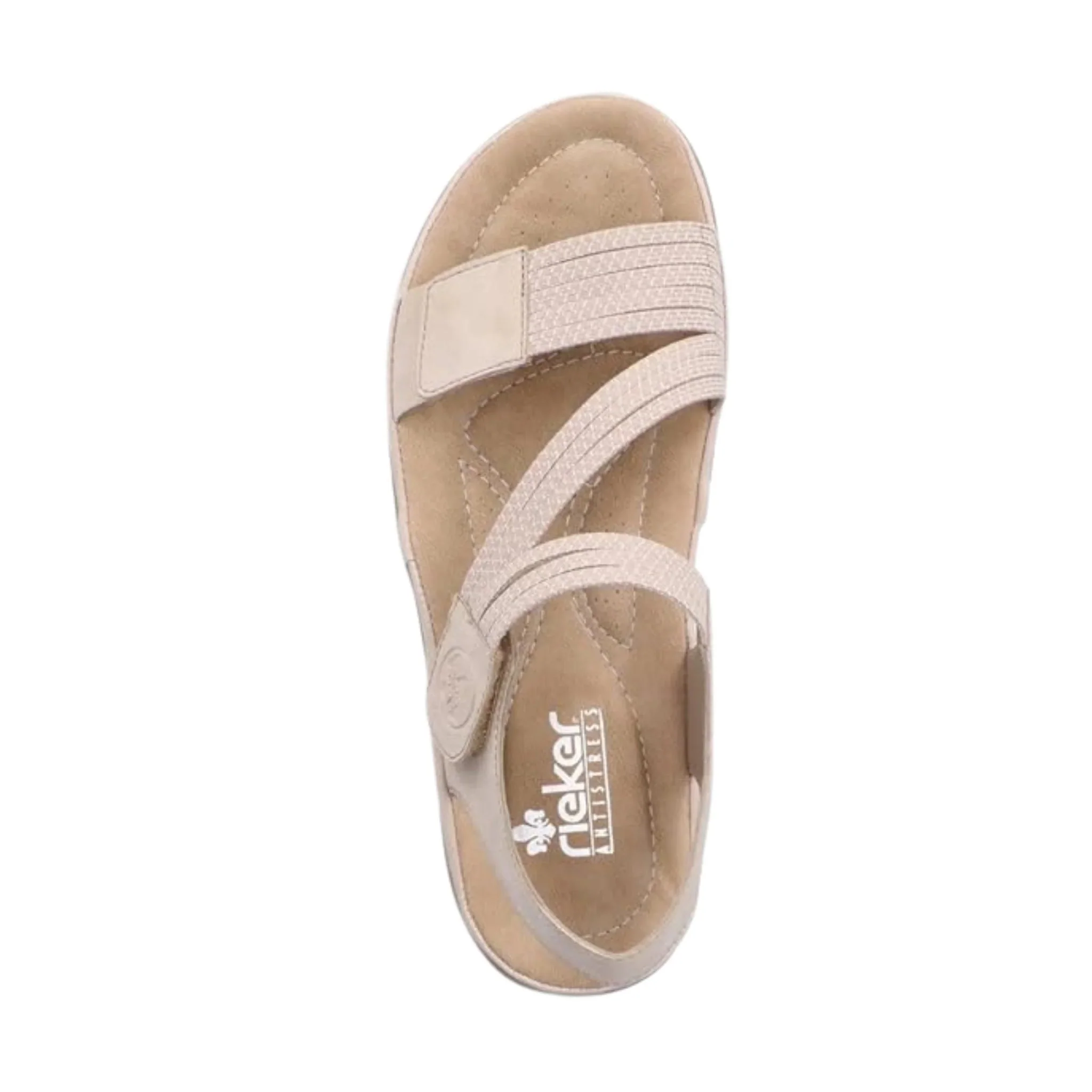 Rieker Women's Franja Sandals - Ginger/Cliff-Weiss - Image 4