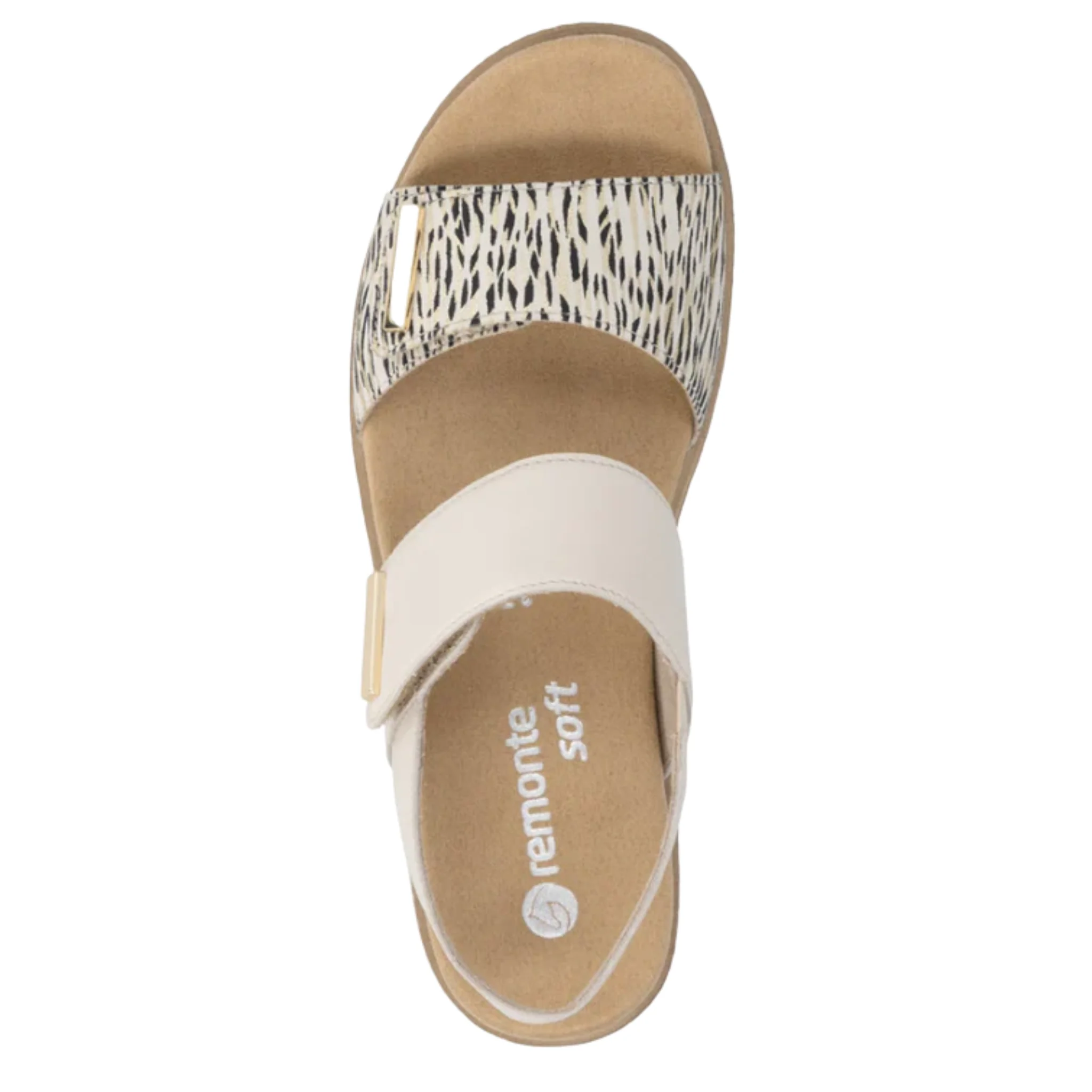 Rieker Women's Jocelyn Sandals - Beige/Gold/Porzellan - Image 3