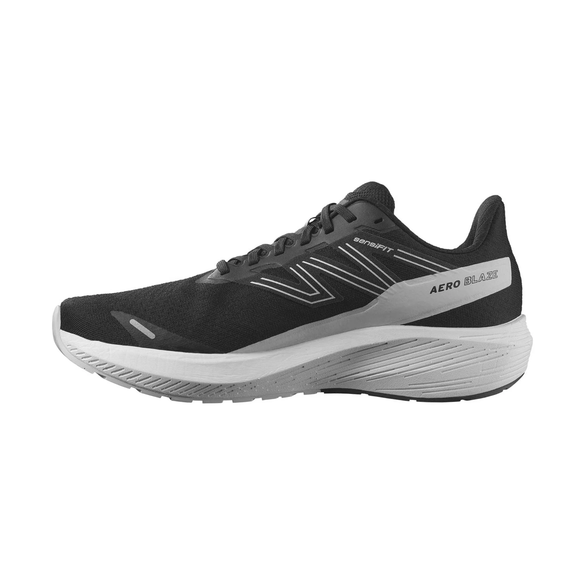 Salomon Men's Aero Blaze Running Shoes - Black/White/Lunar Rock - Image 2