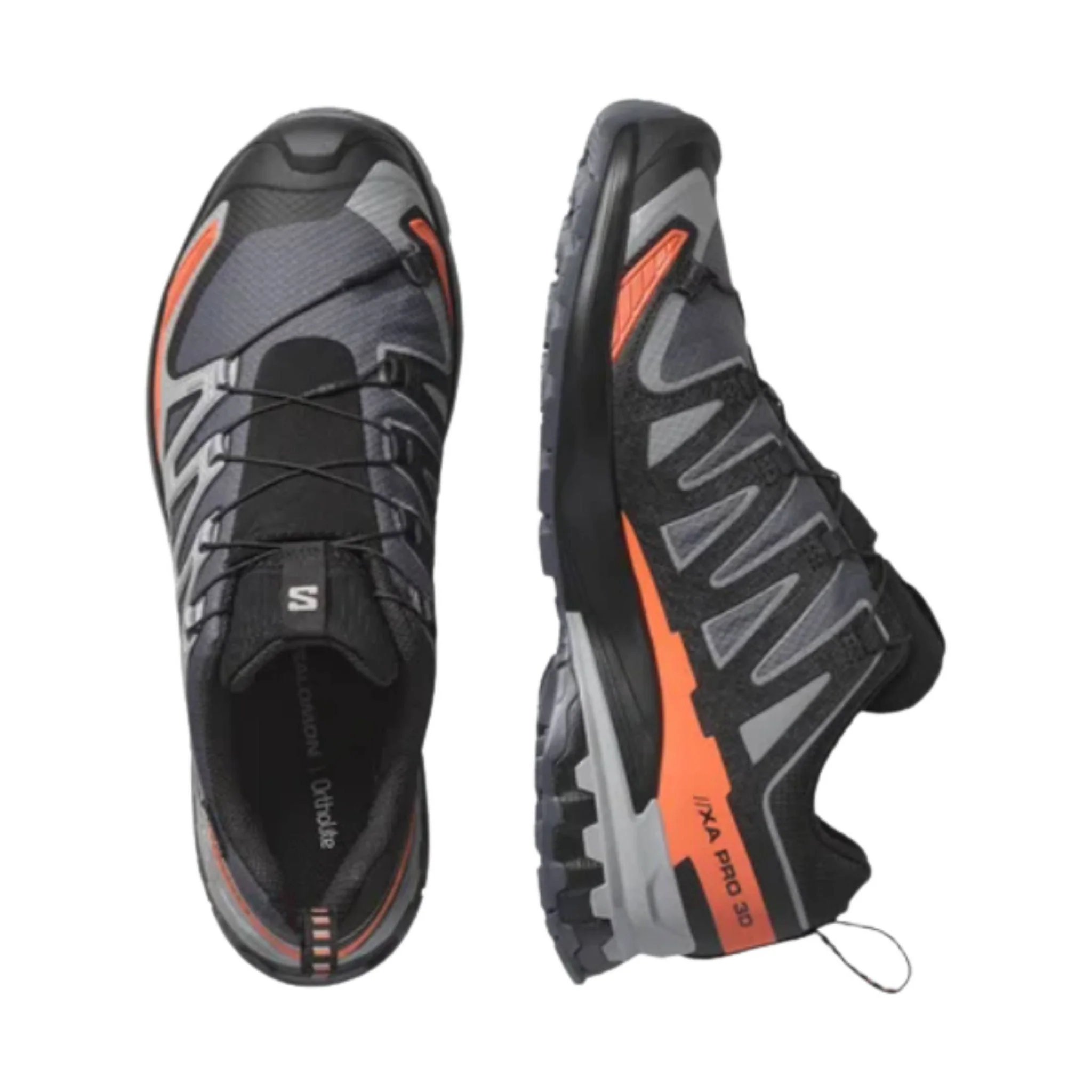 Salomon Men's XA Pro 3D V9 GoreTex Trail Running Shoes - Turbulence/Black/Burnt Ochre - Image 4