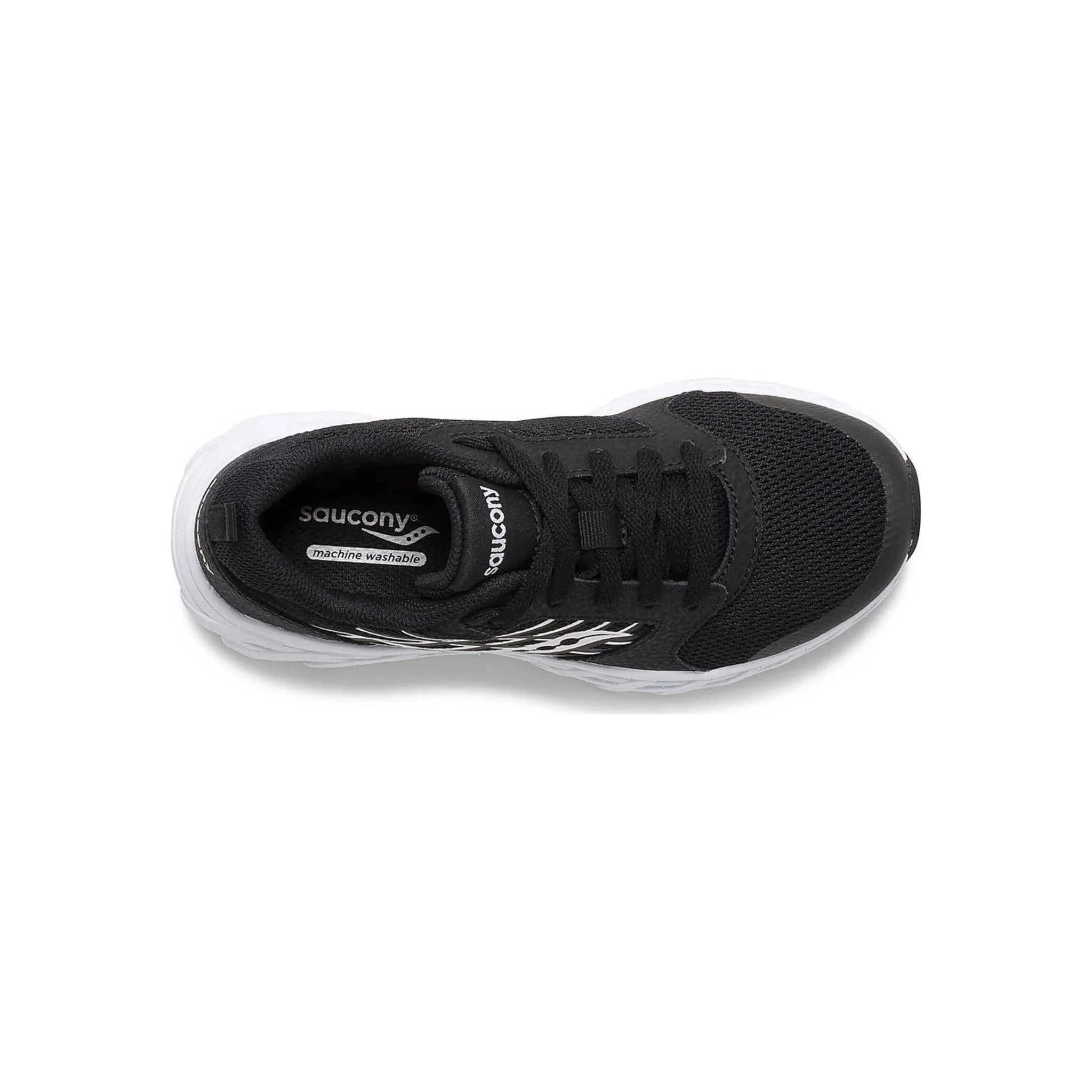 Saucony Kids' Wind 2.0 Shoes - Black/White - Image 3