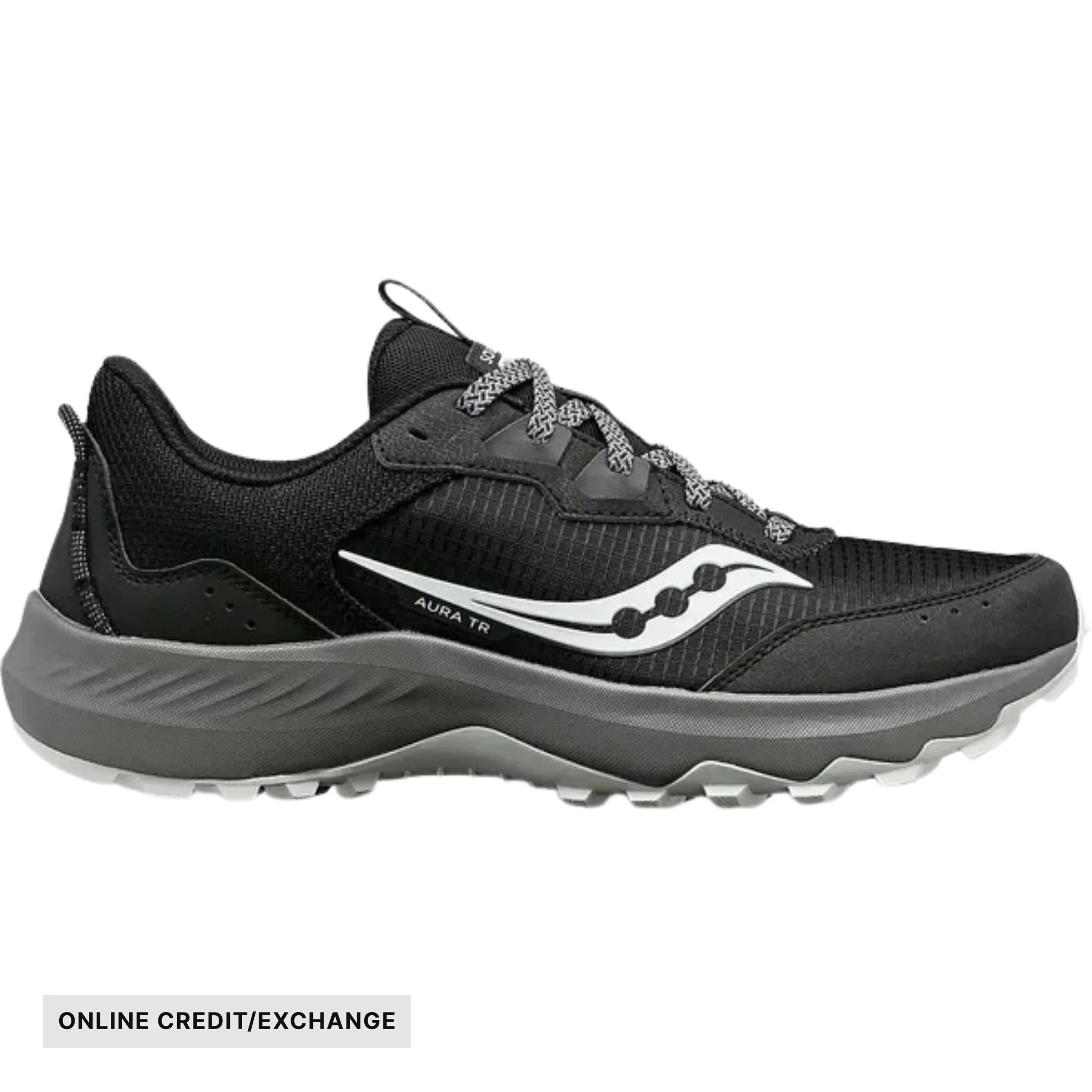 Saucony Men's' Aura TR Trail Running Shoes - Black/ Gravel