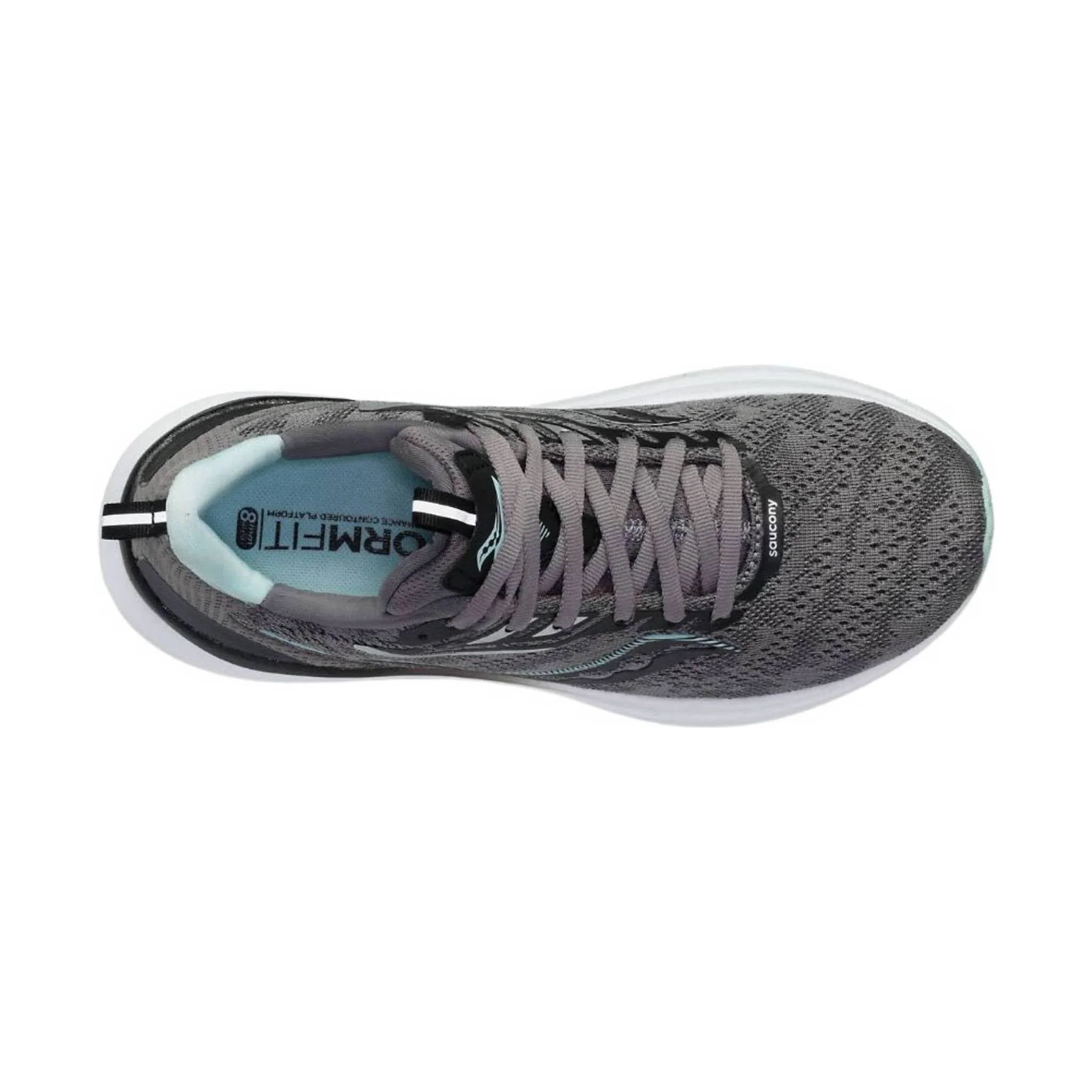 Saucony Women's Echelon 9 Running Shoe - Charcoal/Ice - Image 3