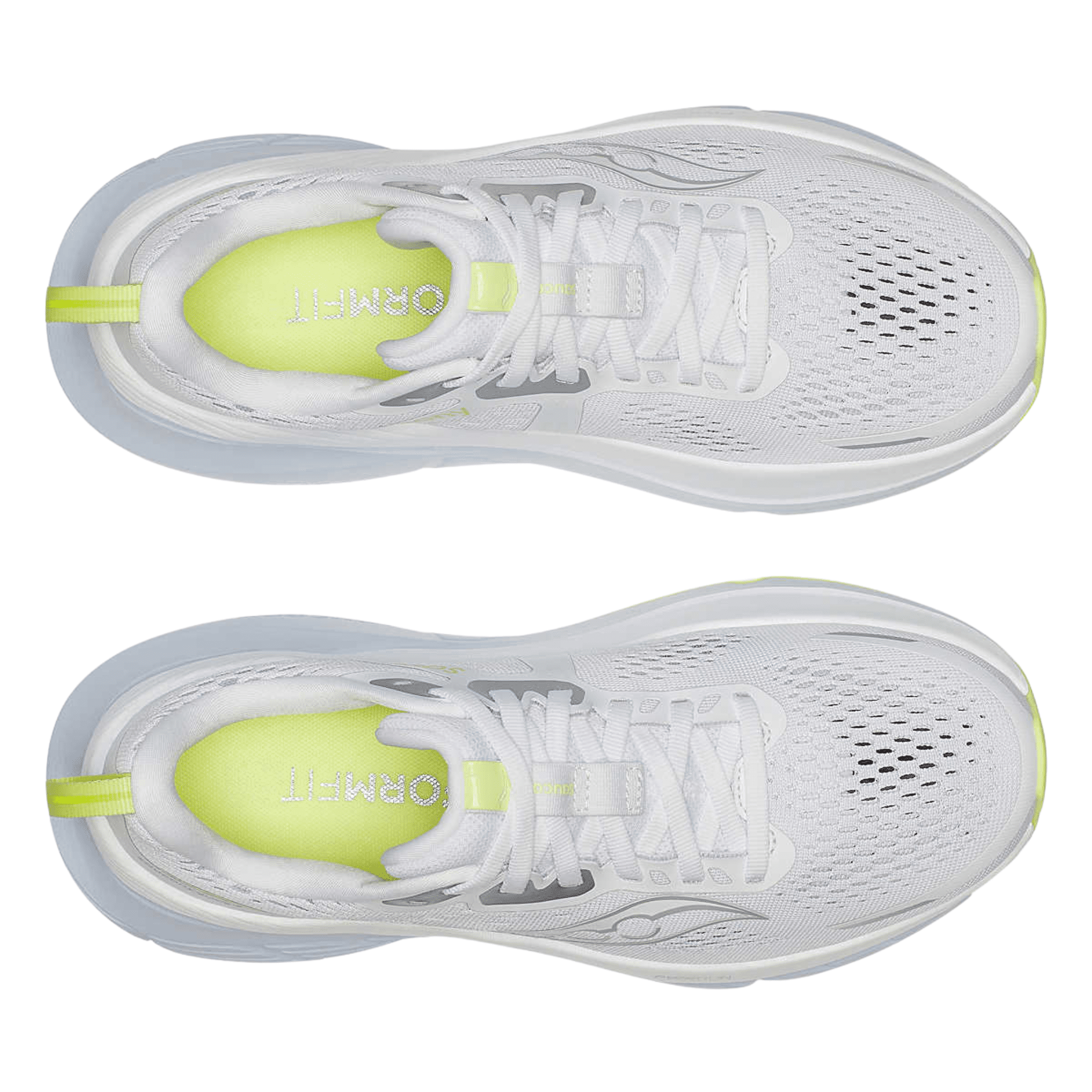 Saucony Women's Guide 18 Running Shoes - White/ Ice Melt - Image 4