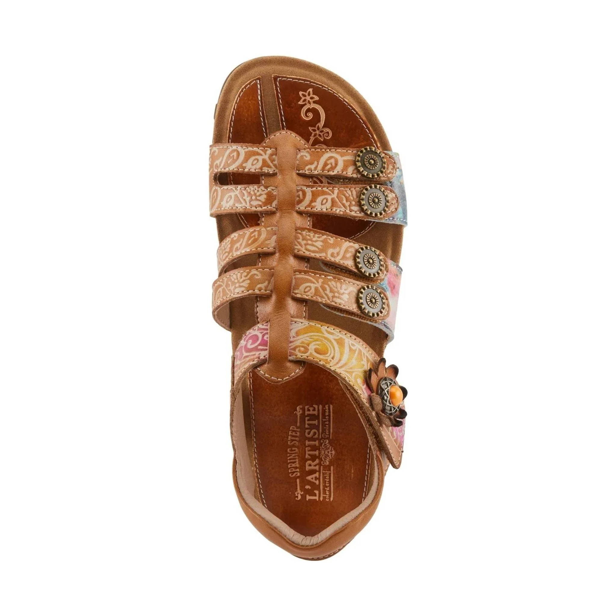 Spring Step L'artiste Women's Actionetta Sandals - Camel Multi - Image 4