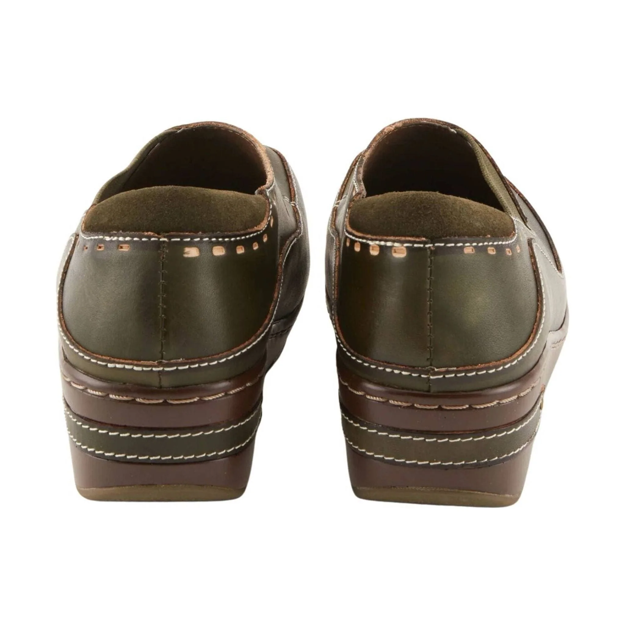 Spring Step L'artiste Women's Burbank Clogs - Olive Green - Image 3