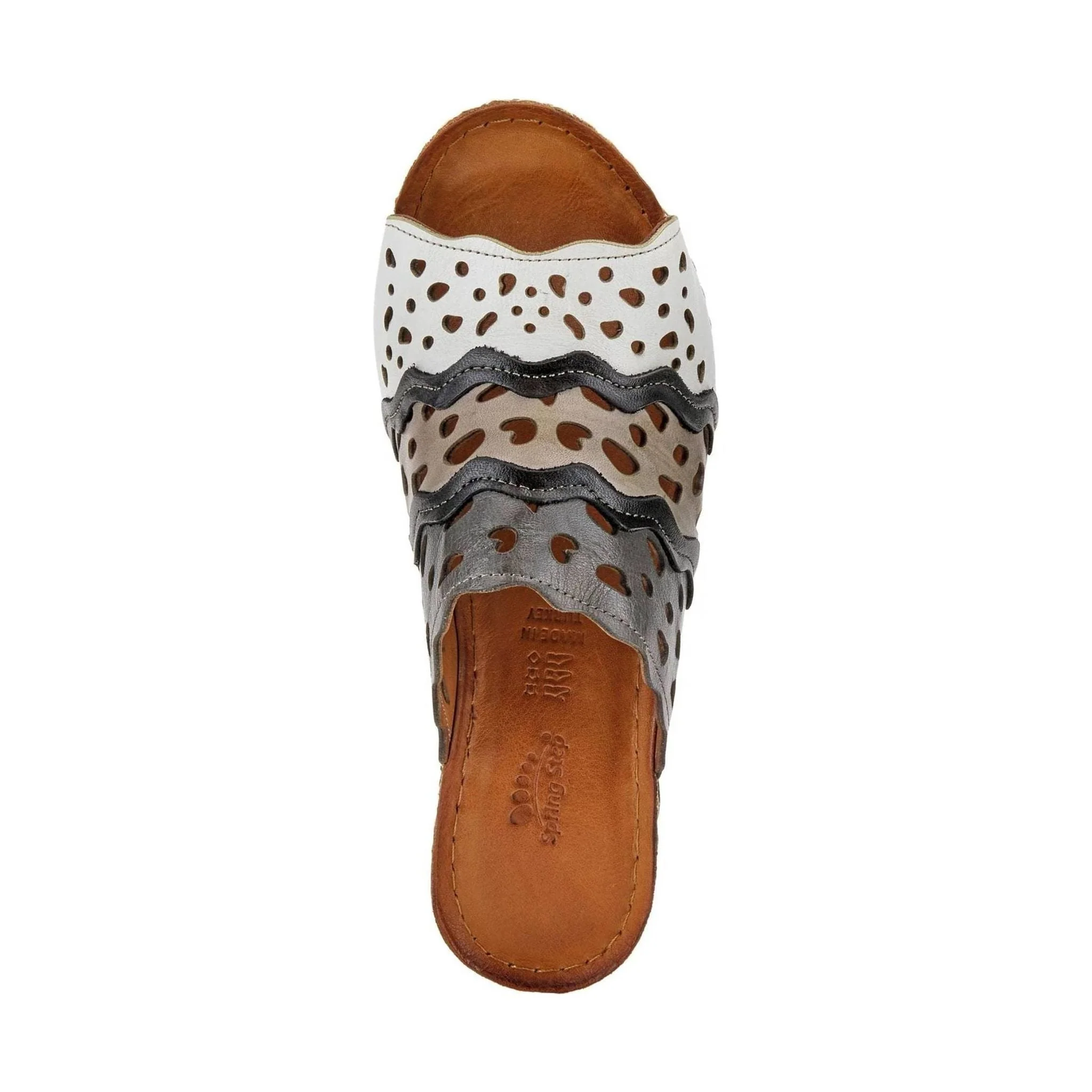 Spring Step Women's Footy Sandals - Grey Multi - Image 4