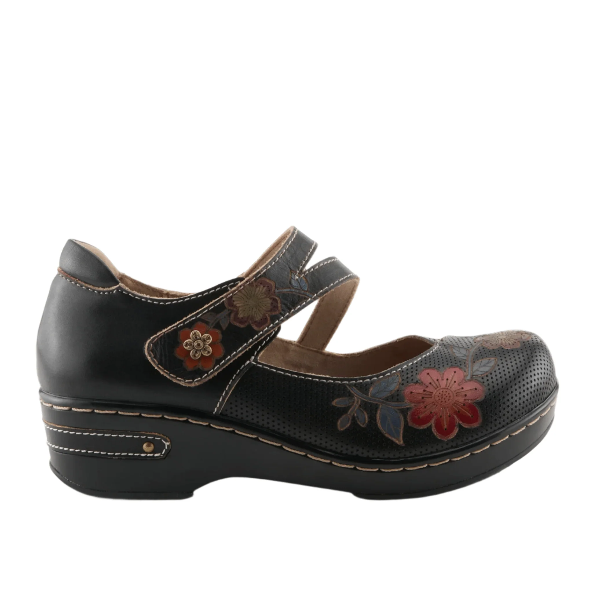 Spring Step Women's L'artiste Mamataish Clog - Black Multi