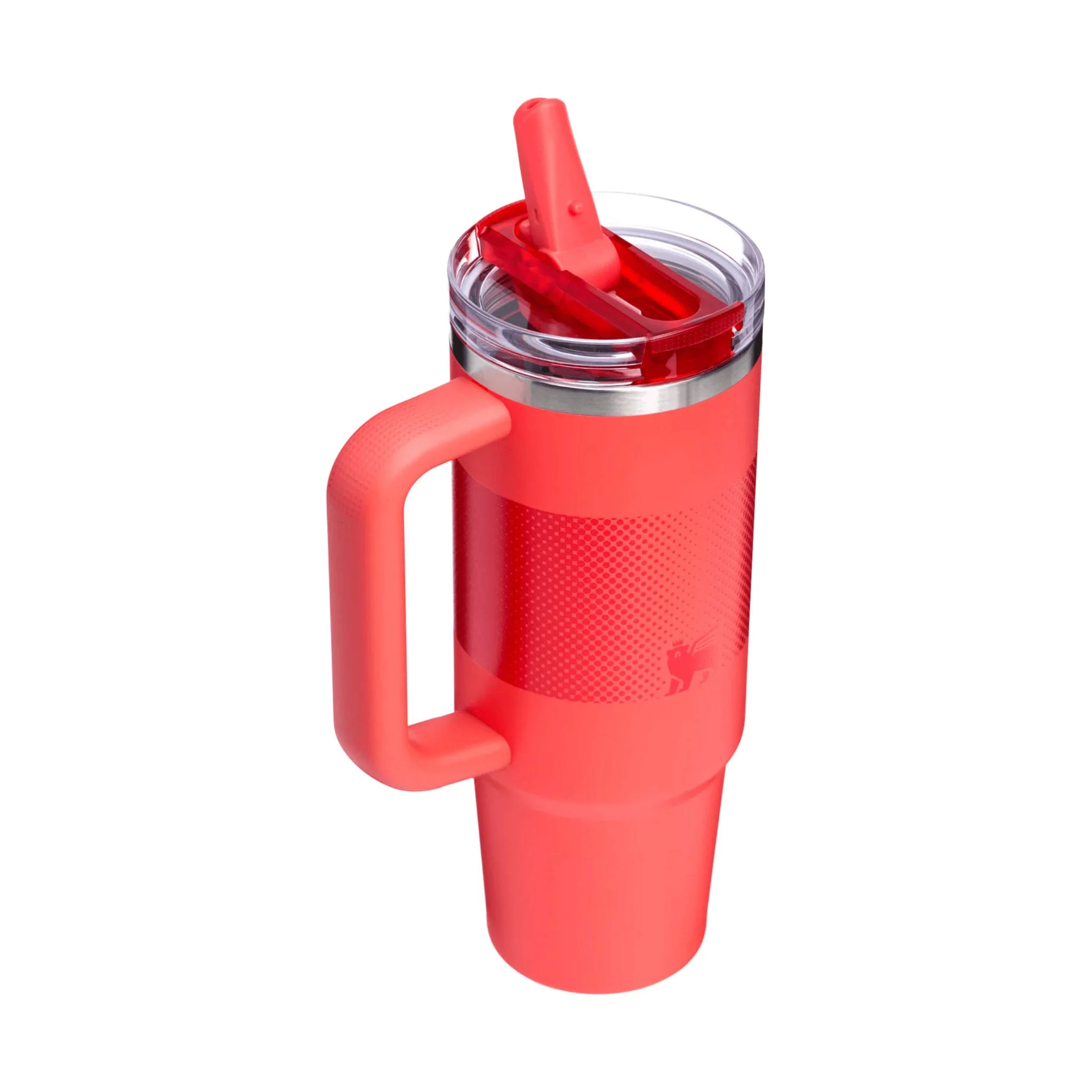 Stanley The Quencher Pro Tour Flip Straw Tumbler 30 oz - Hot Coral Fade - Image 2