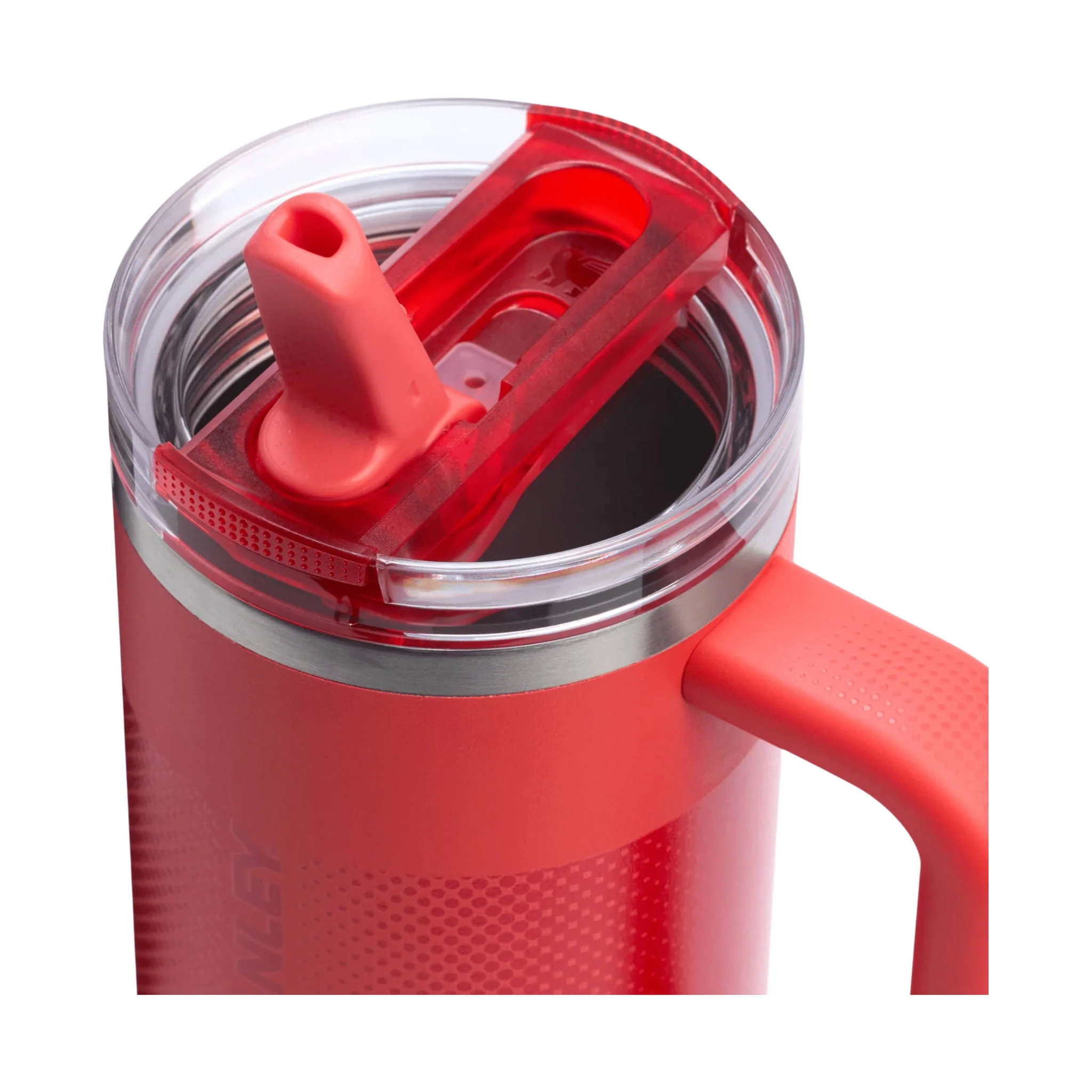Stanley The Quencher Pro Tour Flip Straw Tumbler 30 oz - Hot Coral Fade - Image 3