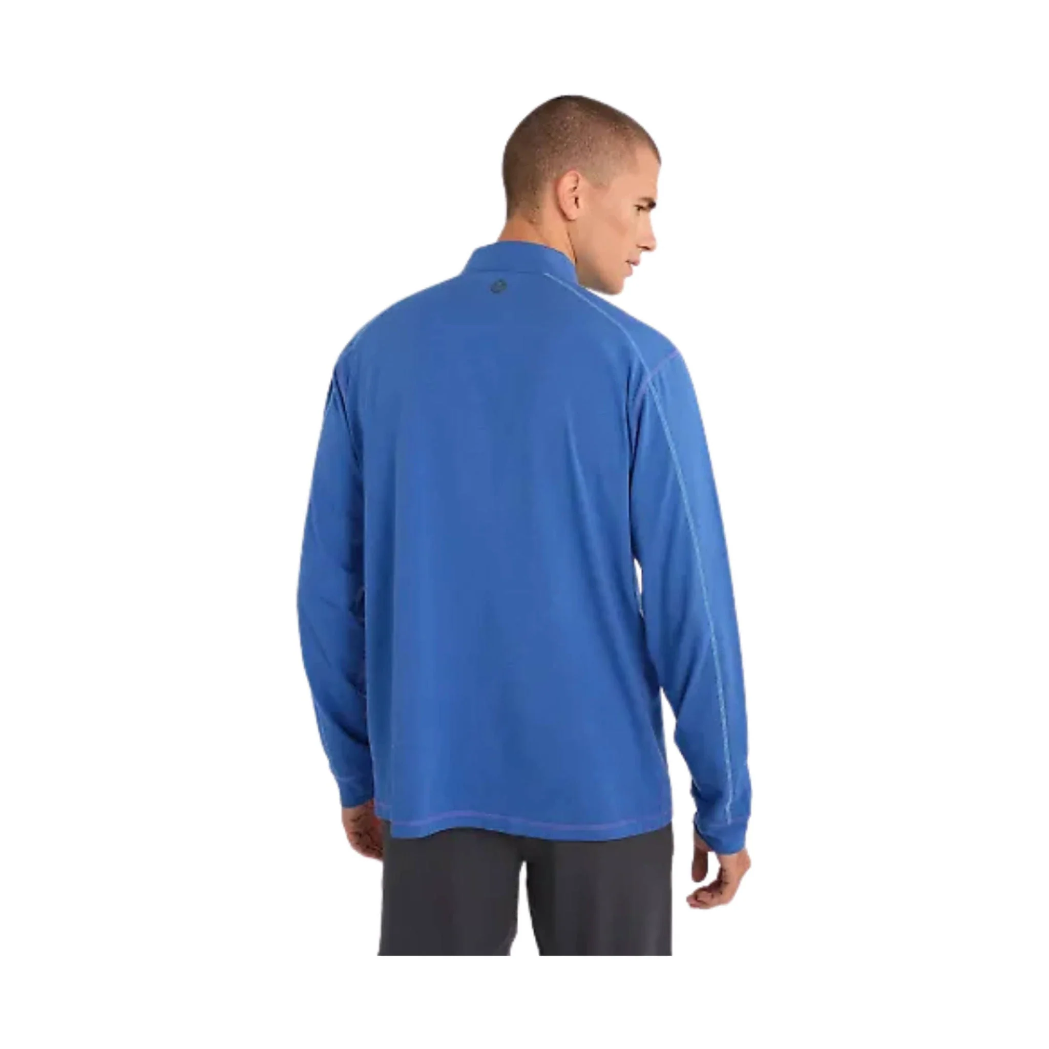 Tasc Men's Carrollton Quarter Zip - Imperial Blue Heather - Image 3