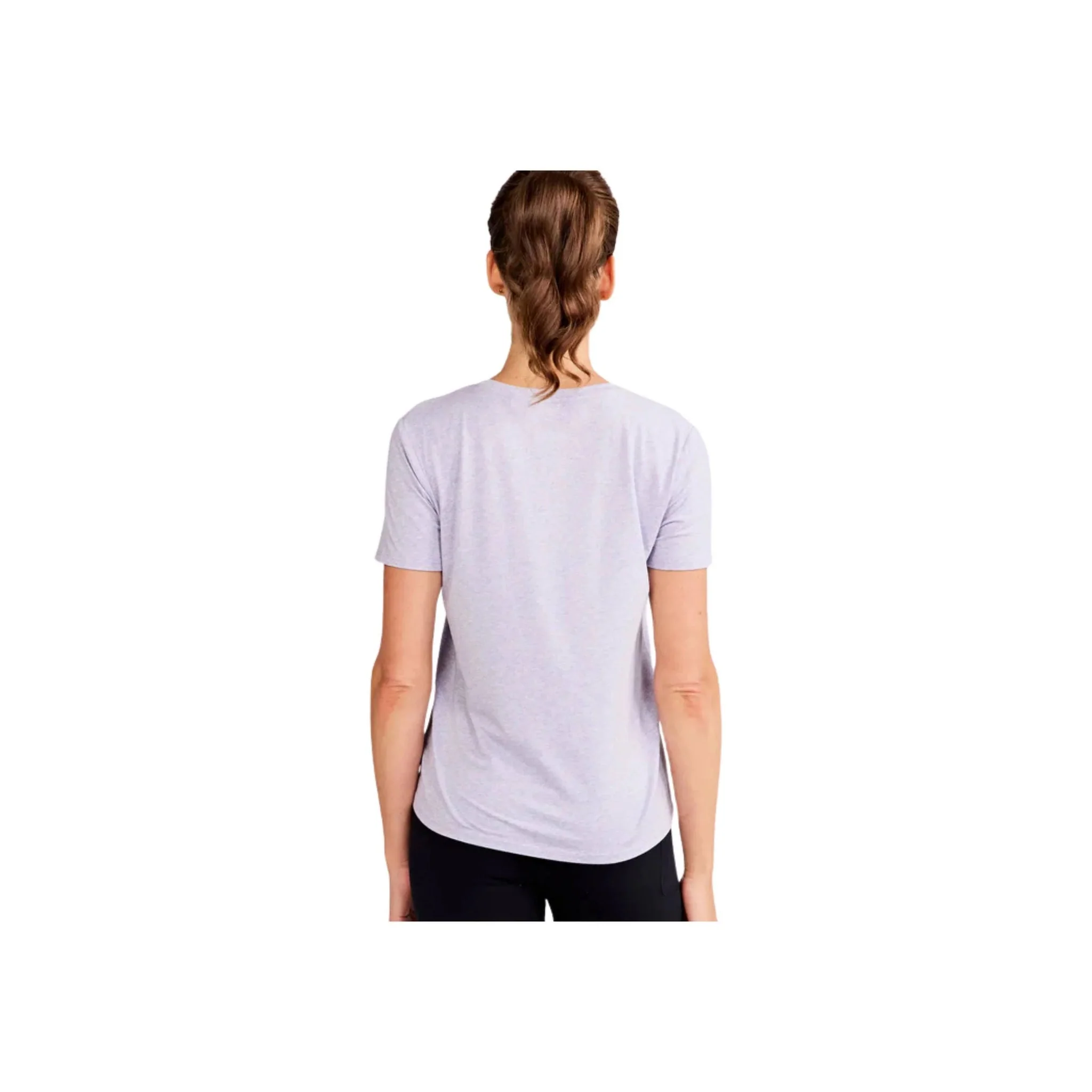 Tasc Women's All Day Short Sleeve T Shirt - Lavender Heather - Image 3