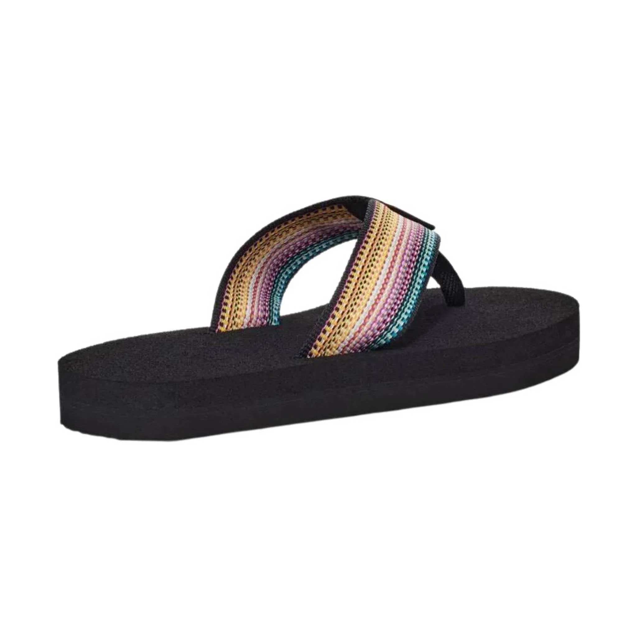 Teva Little Kids' Mush II Flip Flop - Antiguous Black Multi - Image 4