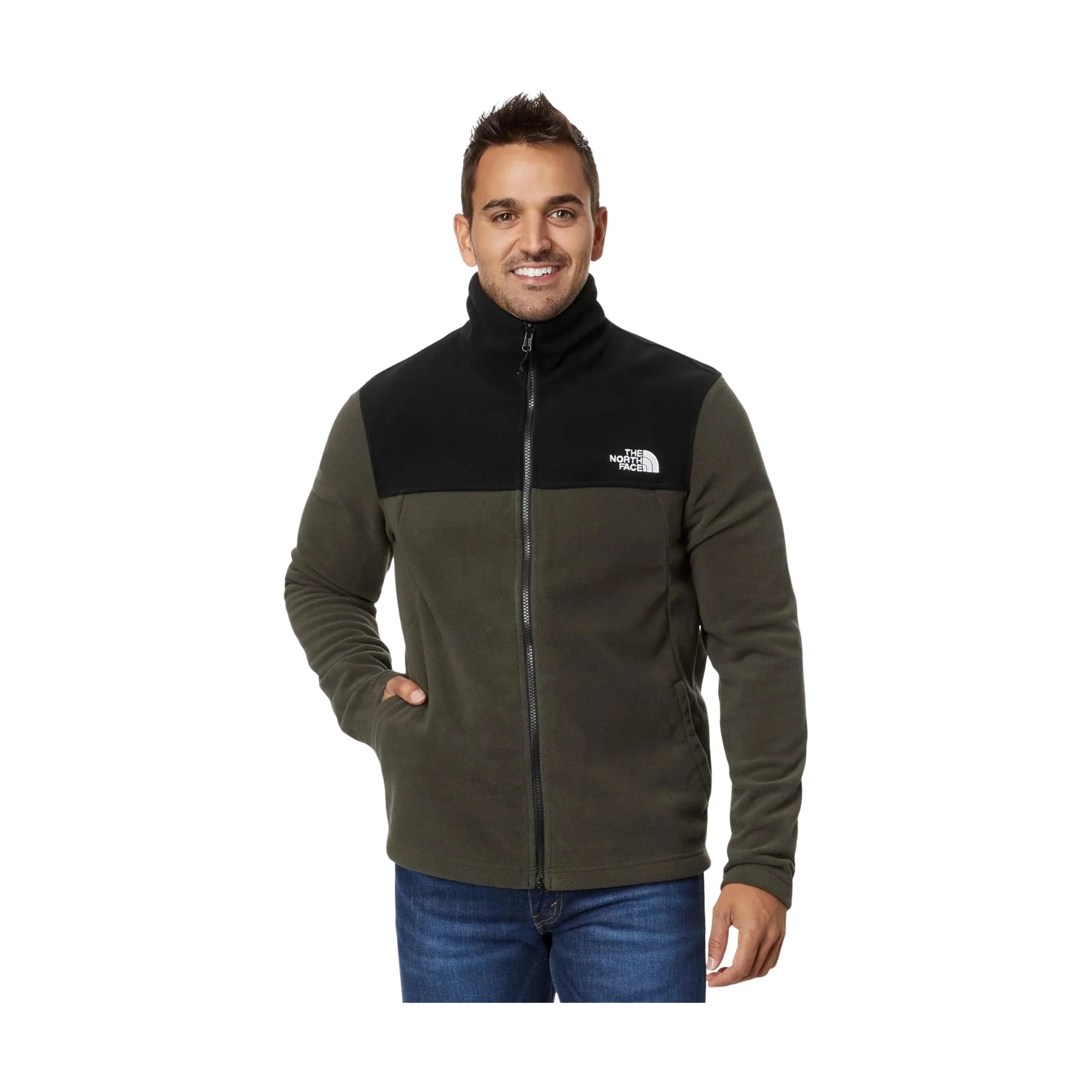 The North Face Men's Antora Triclimate Jacket - Taupe Green/Black - Image 2