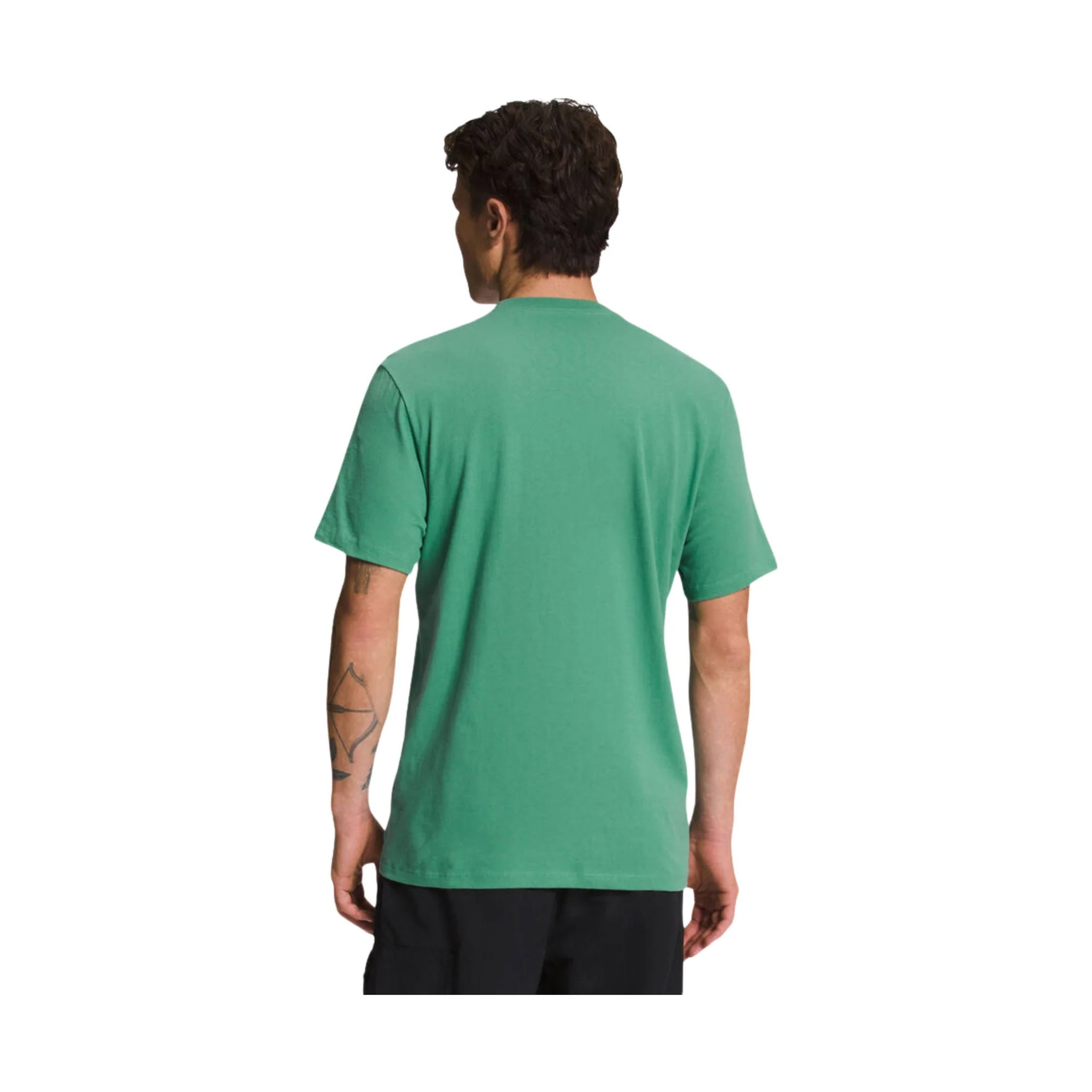 The North Face Men's Short Sleeve Half Dome Tee - Deep Grass Green - Image 2