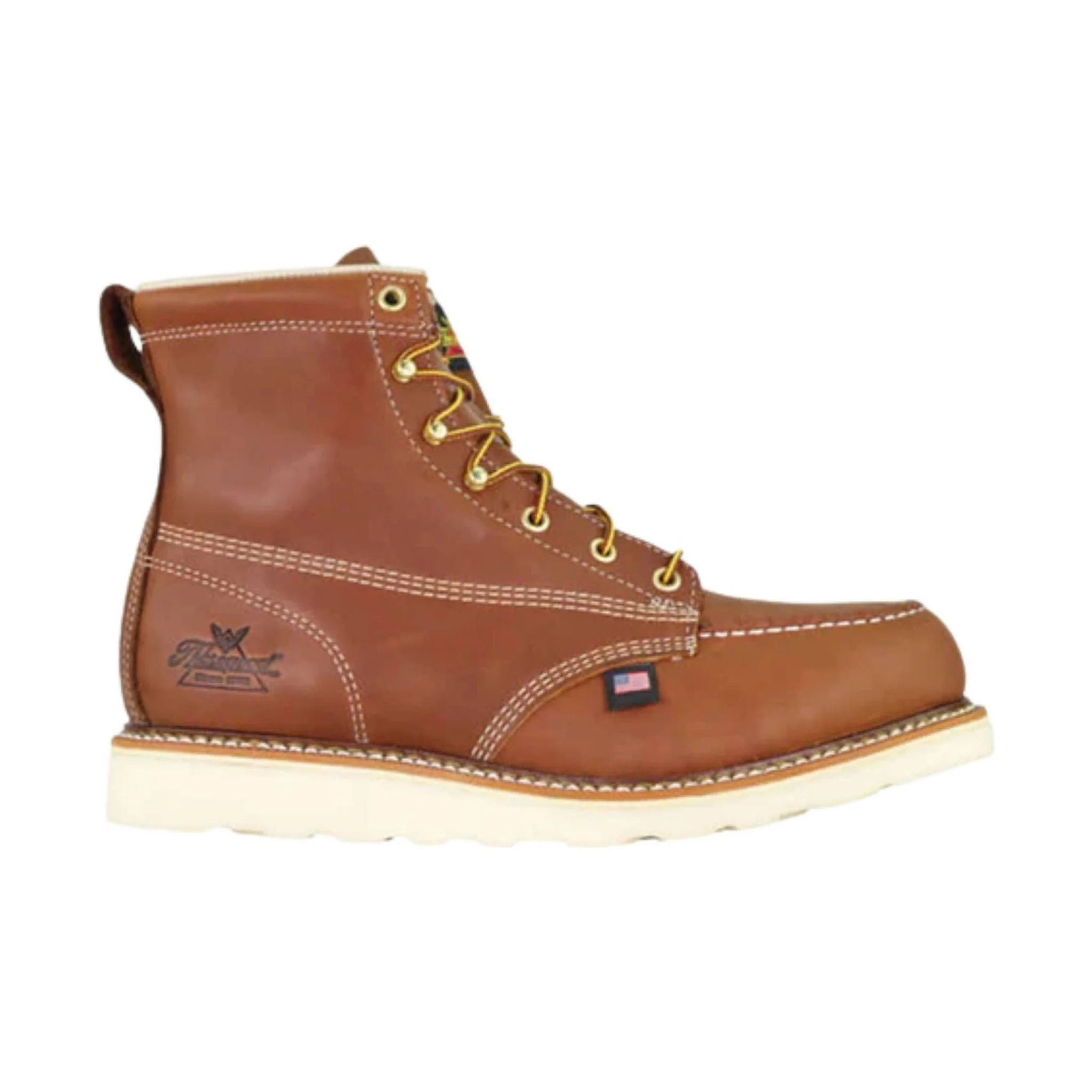 Thorogood Men's 6 Inch Moc Steel Toe Work Boot - Tobacco