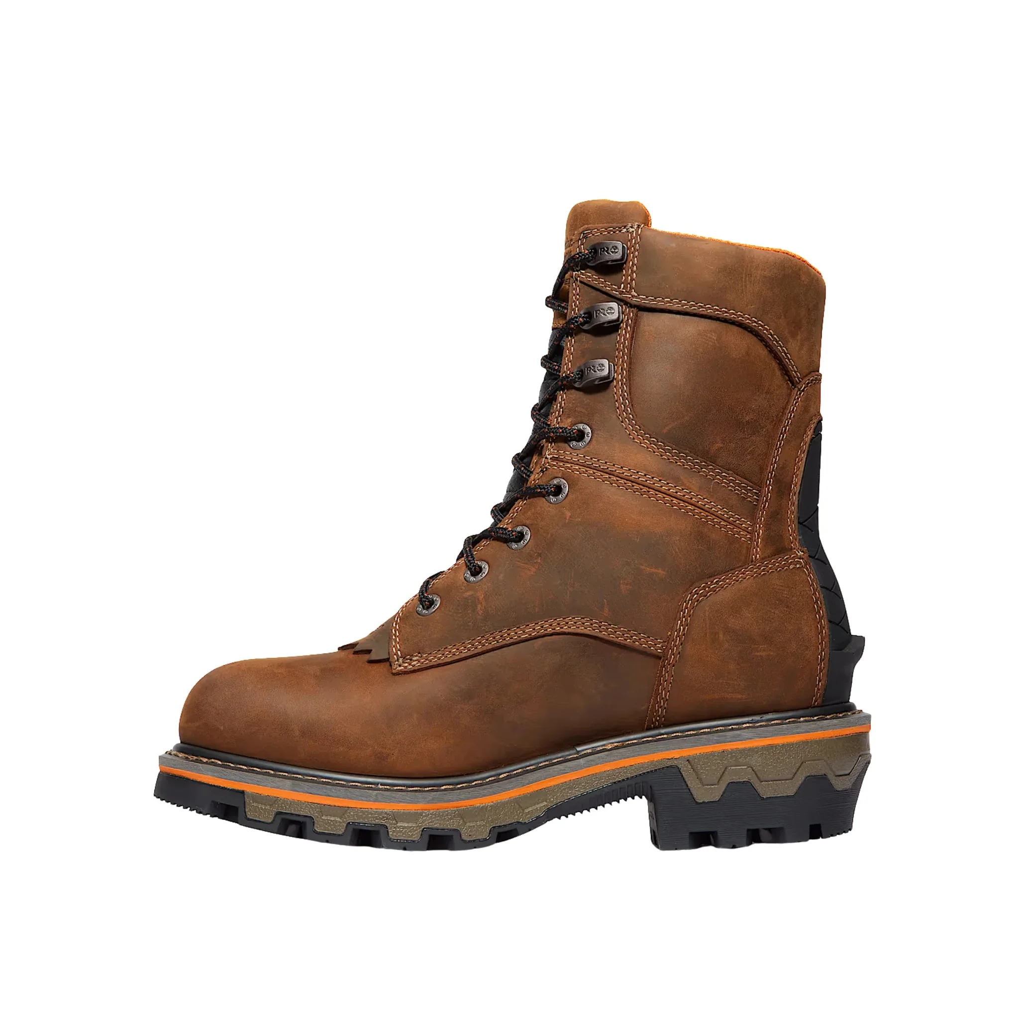 Timberland Pro Men's Boondock HD Logger Waterproof Soft Toe Work Boots - Brown Earth - Image 2