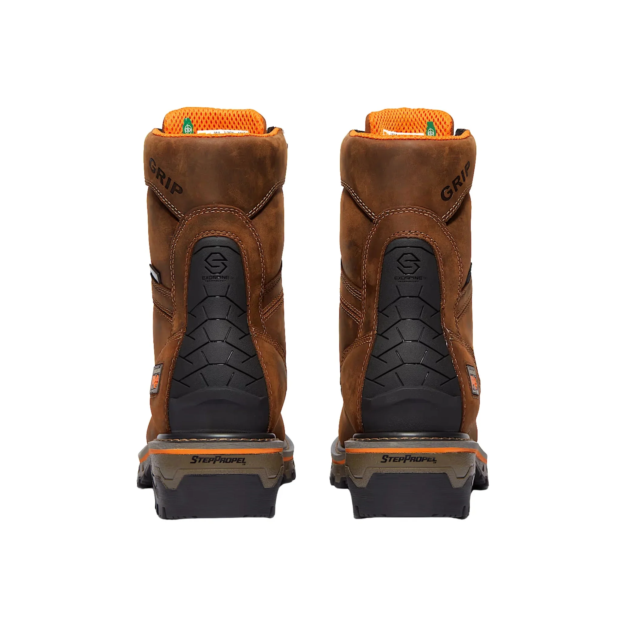Timberland Pro Men's Boondock HD Logger Waterproof Soft Toe Work Boots - Brown Earth - Image 3