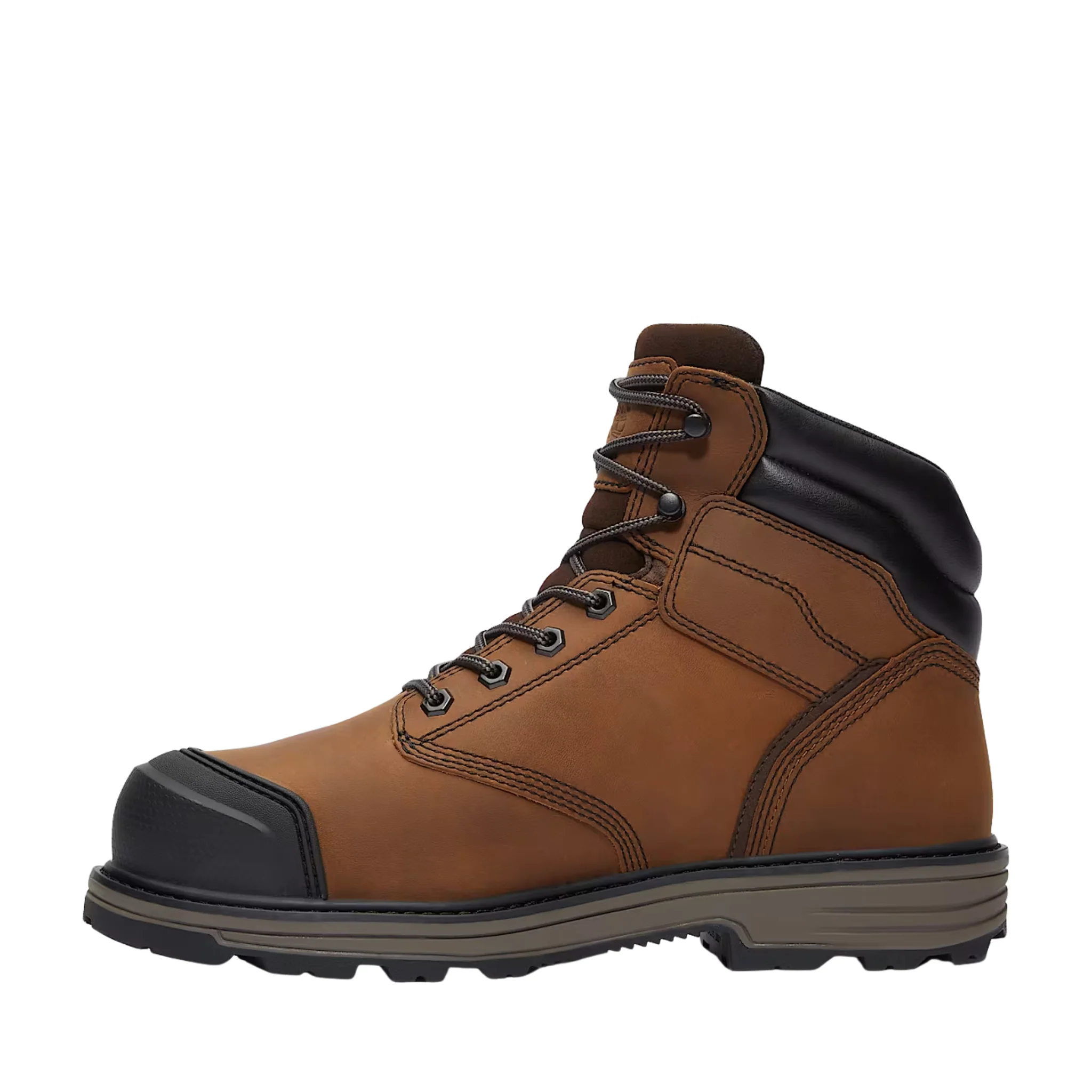 Timberland Pro Men's Titan Tasker 6 Inch Alloy Toe Waterproof With Toe Bumper Work Boots - Light Brown - Image 2