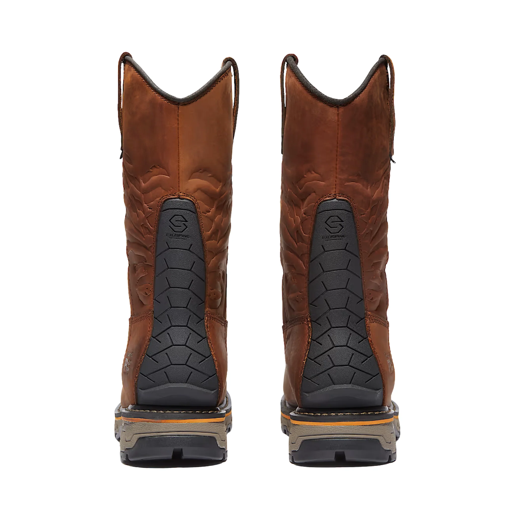 Timberland Pro Men's True Grit USA Pull On Waterproof Composite Toe Work Boots - Medium Brown Full-Grain - Image 3