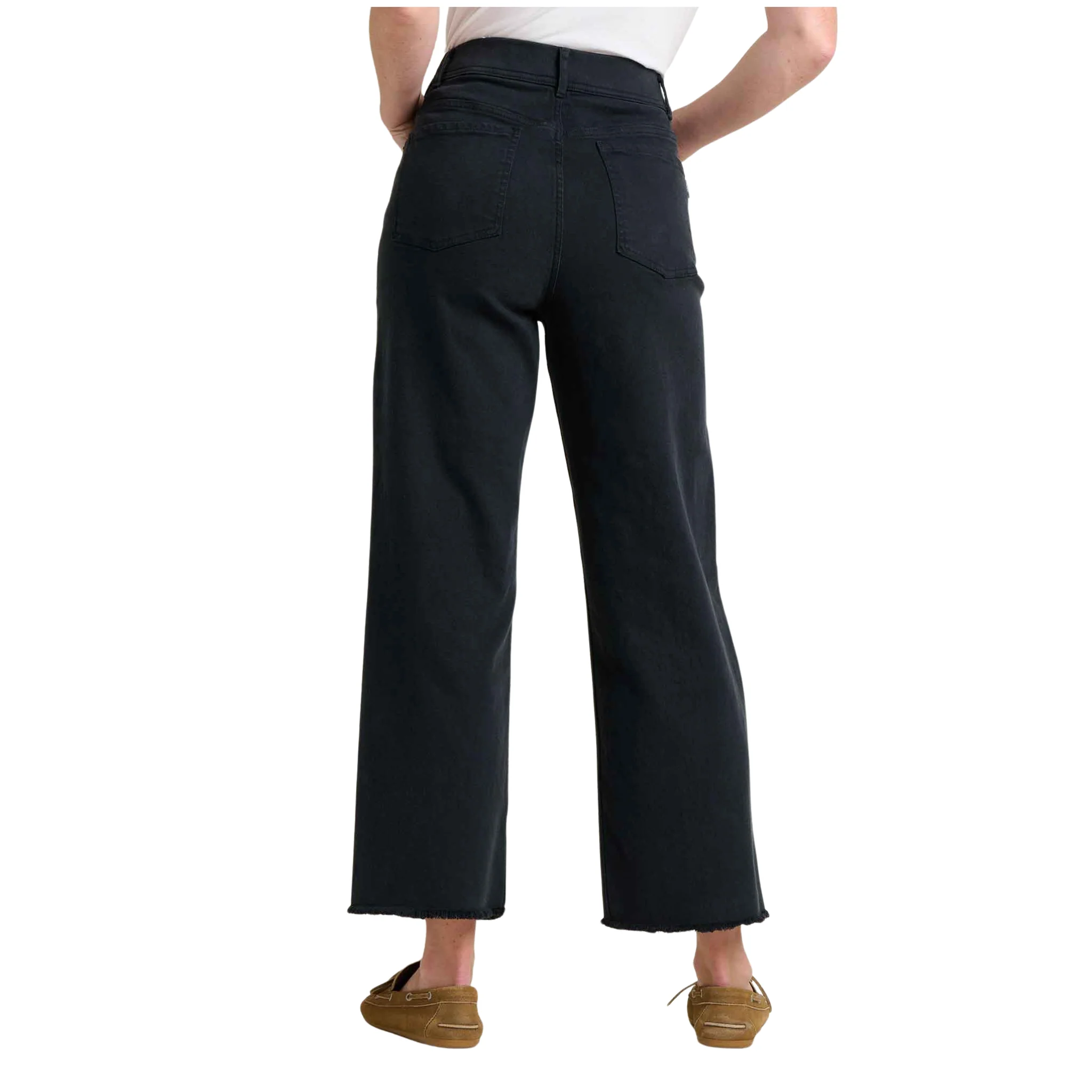 Toad & Co Women's Balsam Seeded Cutoff Pant - Washed Black - Image 2