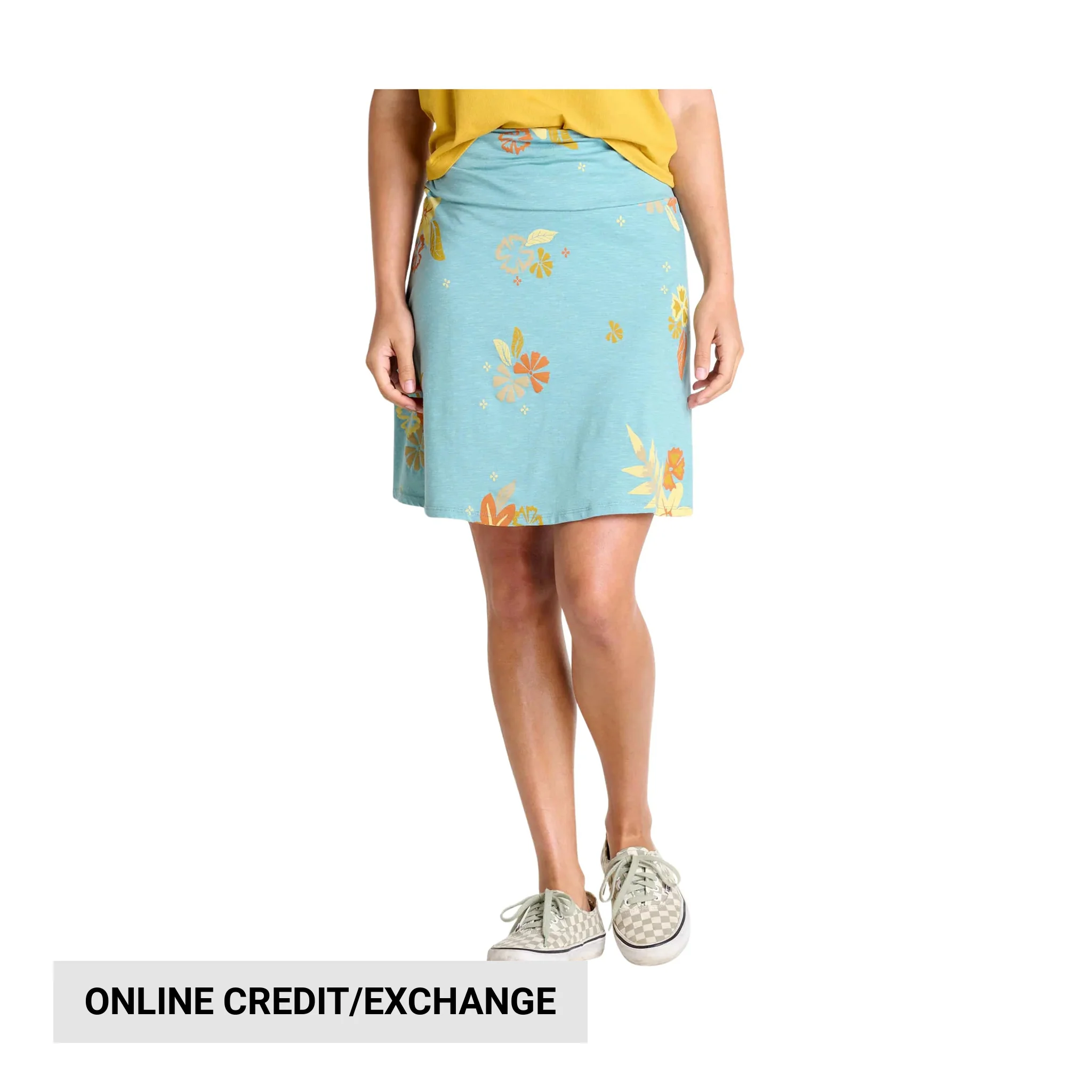 Toad & Co Women's Chaka Skirt - Mineral LG Floral Print