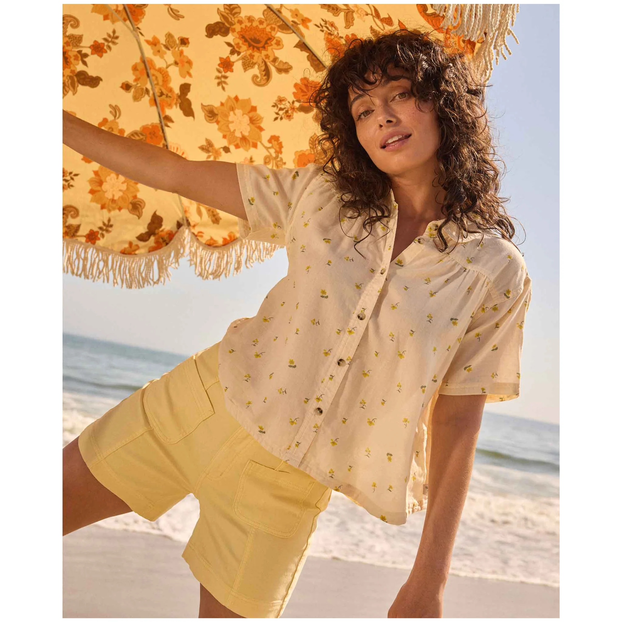 Toad & Co Women's Holly Shirt - Salt Print - Image 3
