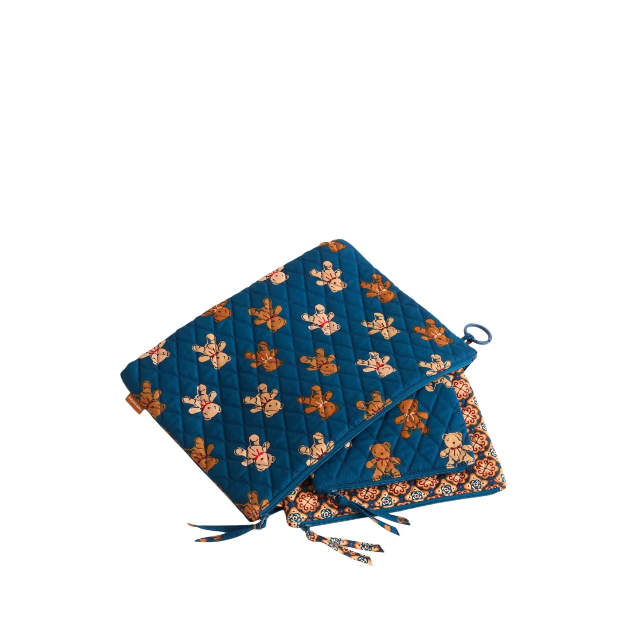 Vera Bradley 3 Pouch Organizer Set - Bunch Of Bears In Premium Cotton - Image 2