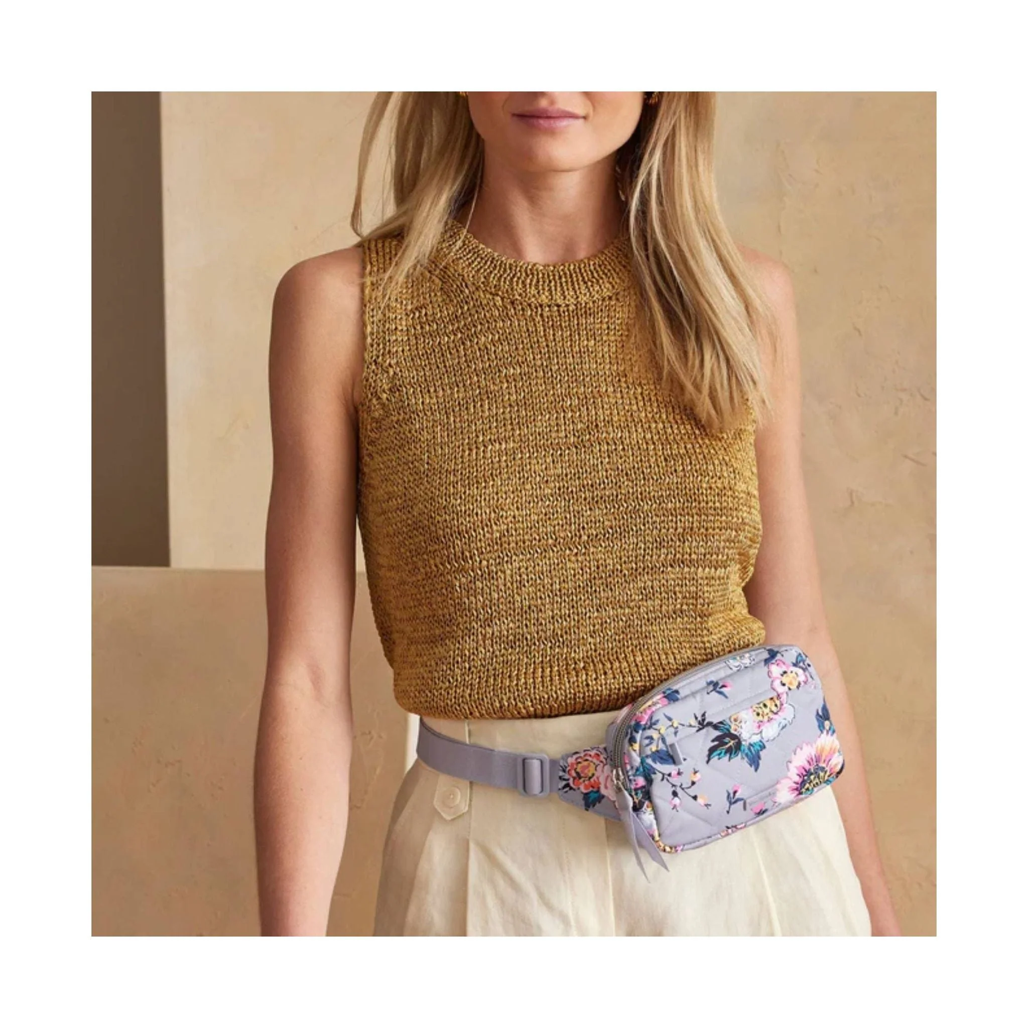 Vera Bradley Mini Belt Bag In Performance Twill - Parisian Bouquet - Image 3