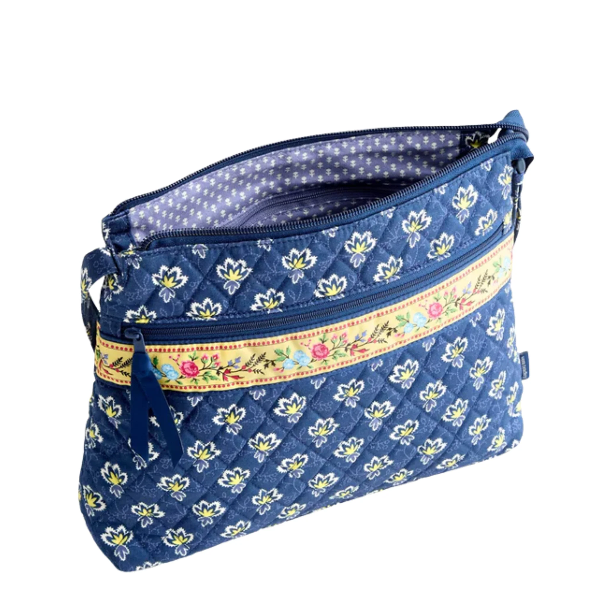 Vera Bradley Original Zip Hipster - Maison Blue In Premium Cotton - Image 3