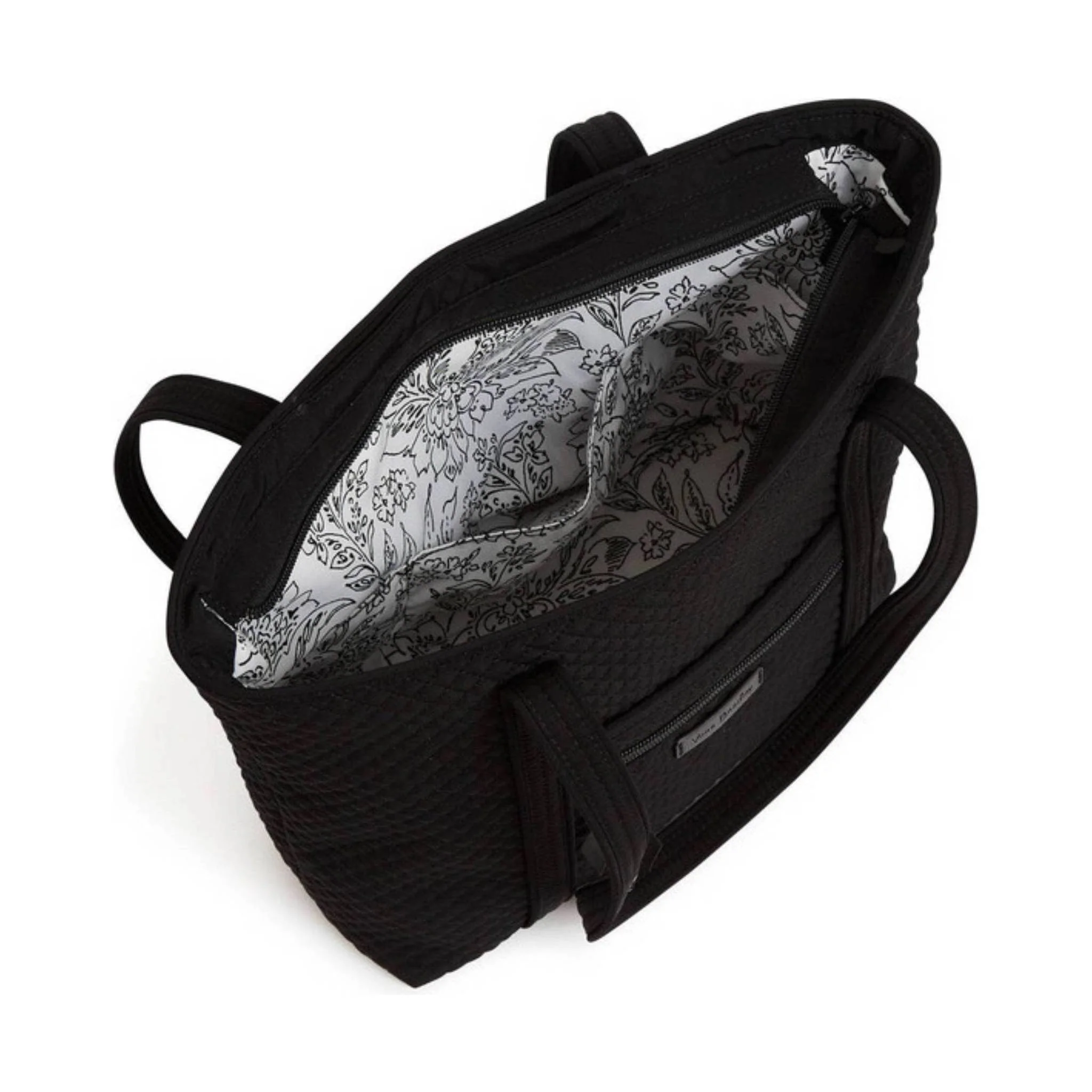 Vera Bradley Small Vera Tote - Classic Black - Image 3