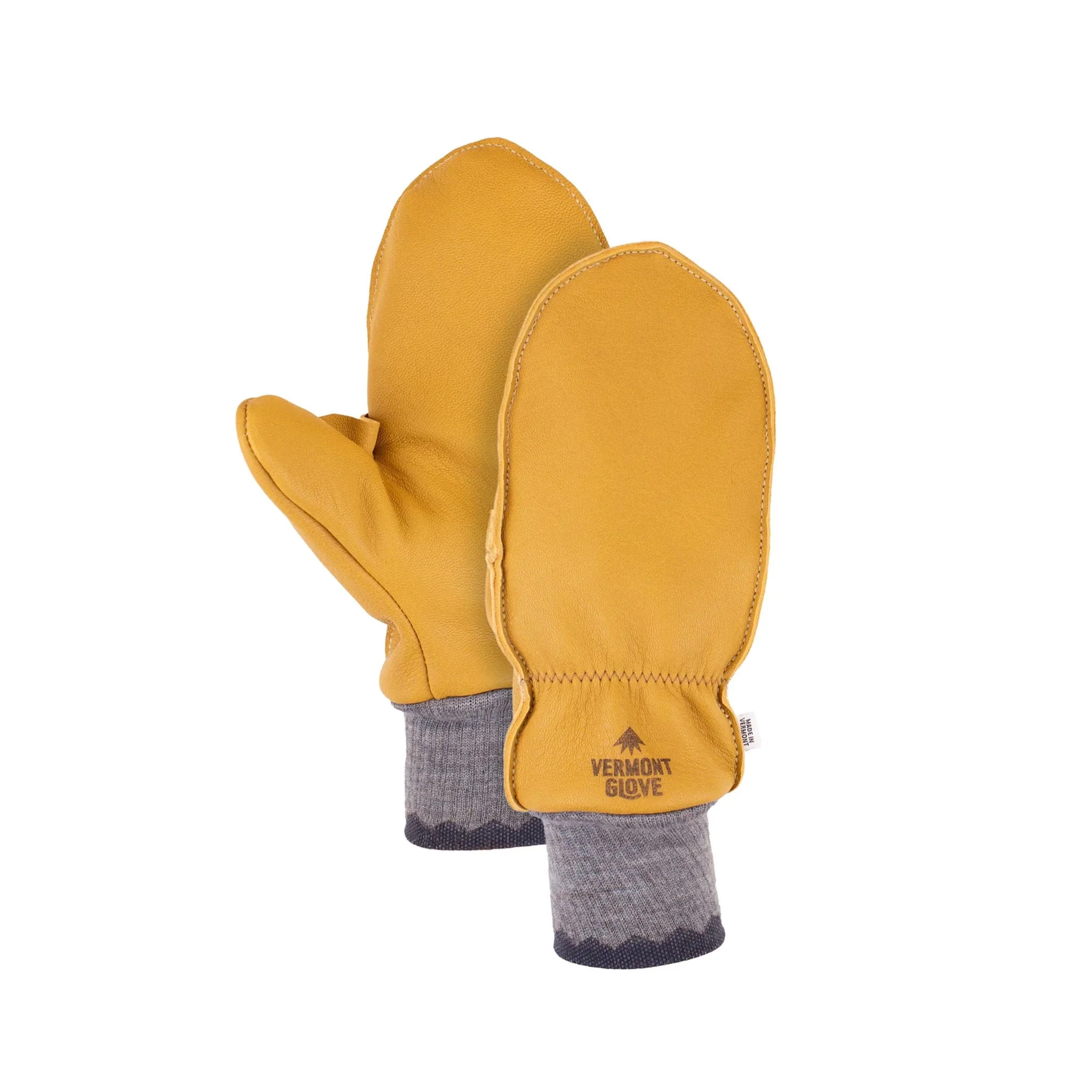 Vermont Glove Jeezum Mitten - Charcoal/Tan - Image 5