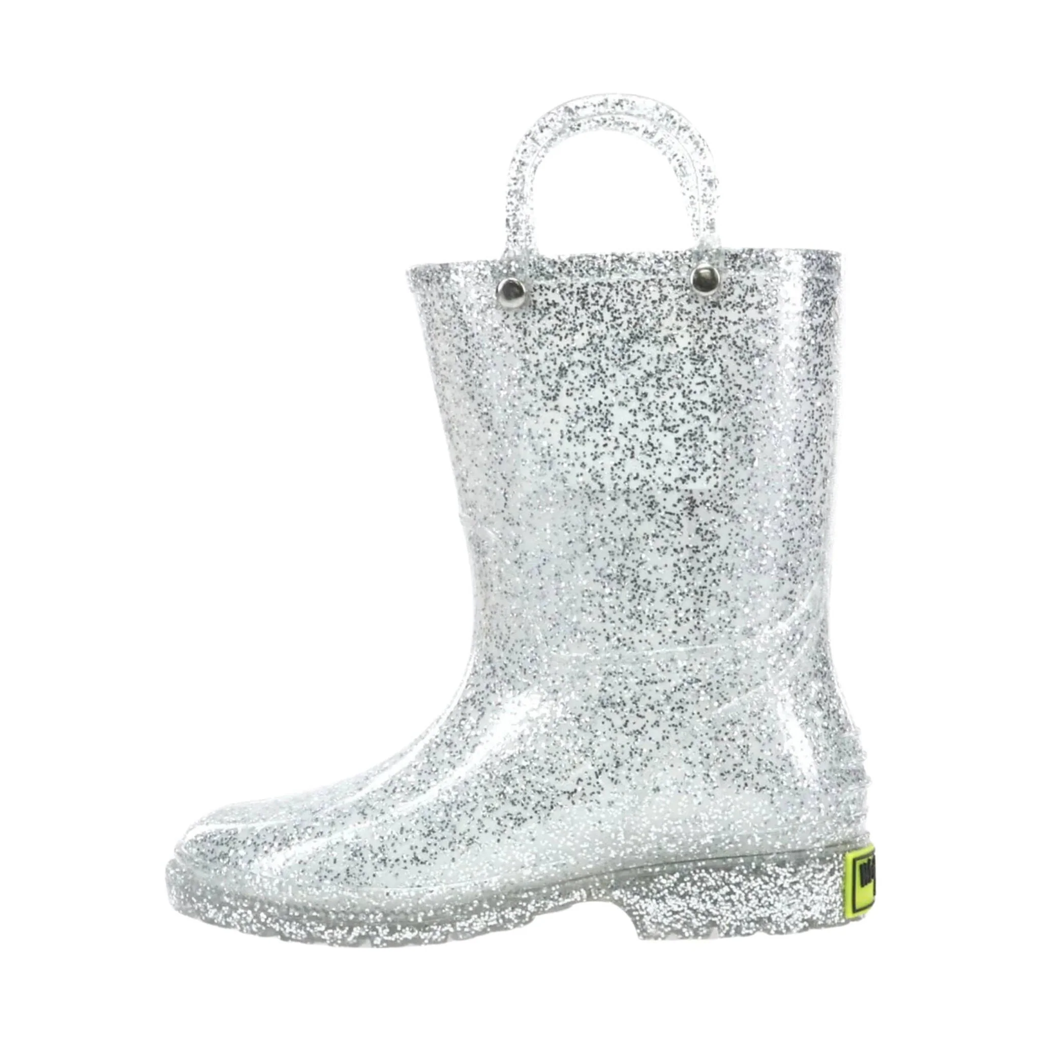 Western Chief Kids' Glitter Rain Boot - Silver - Image 2