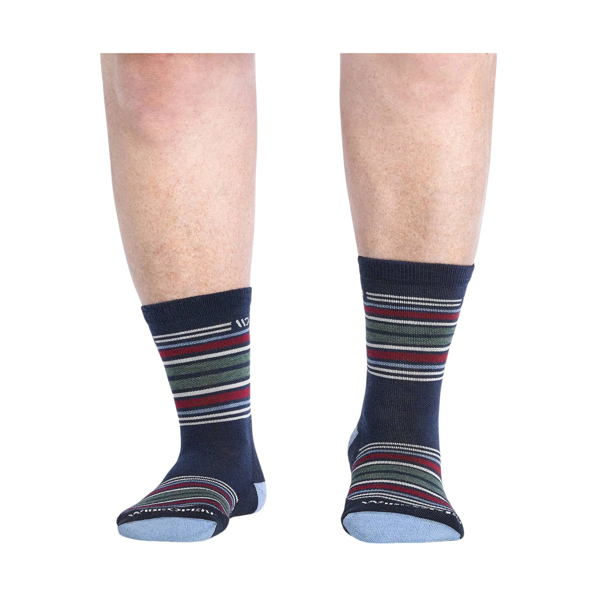 Wide Open Men's Multi Stripe Cushioned Micro Crew Socks - Eclipse - Image 3