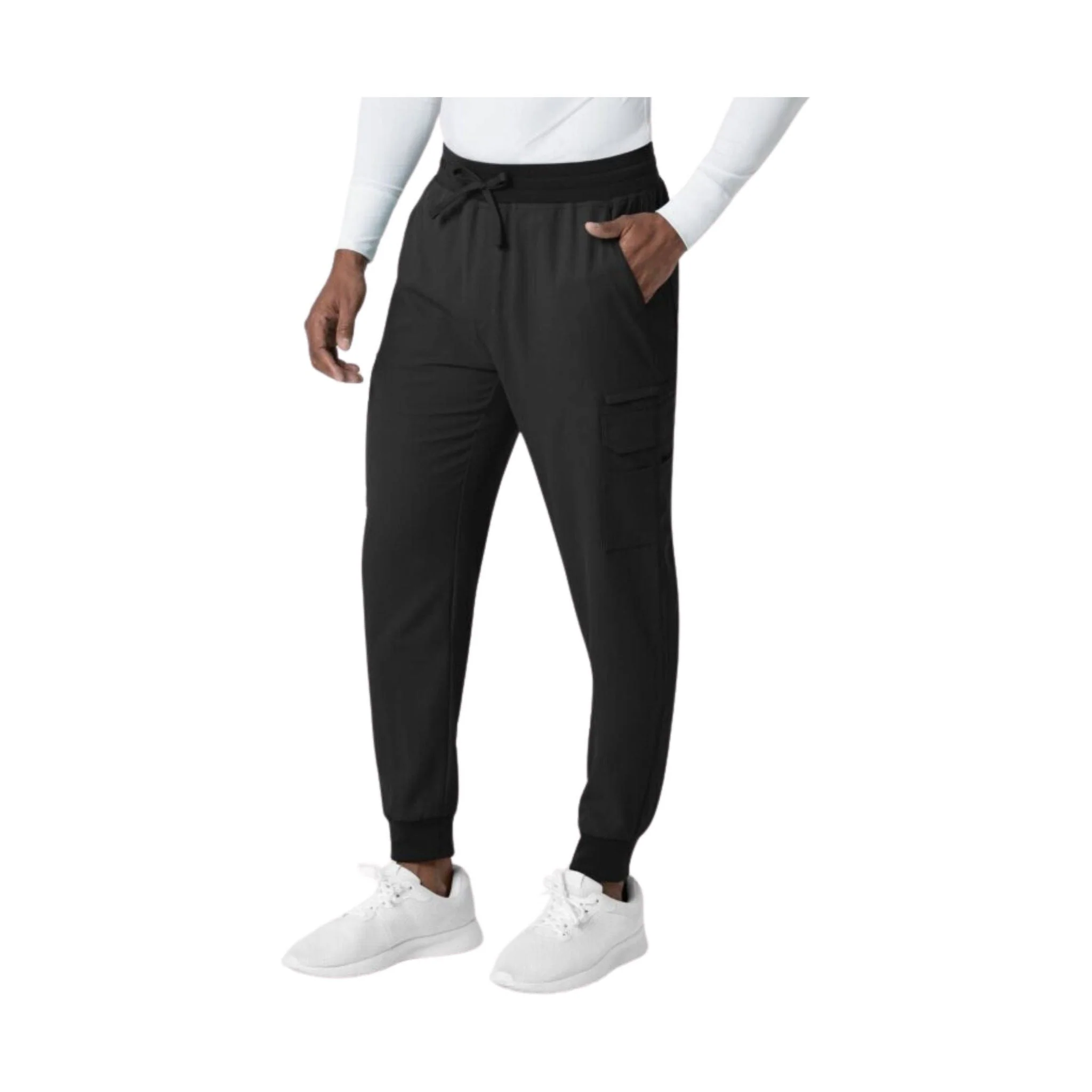 Wink Men's Utility Jogger Scrub Pant - Black - Image 2