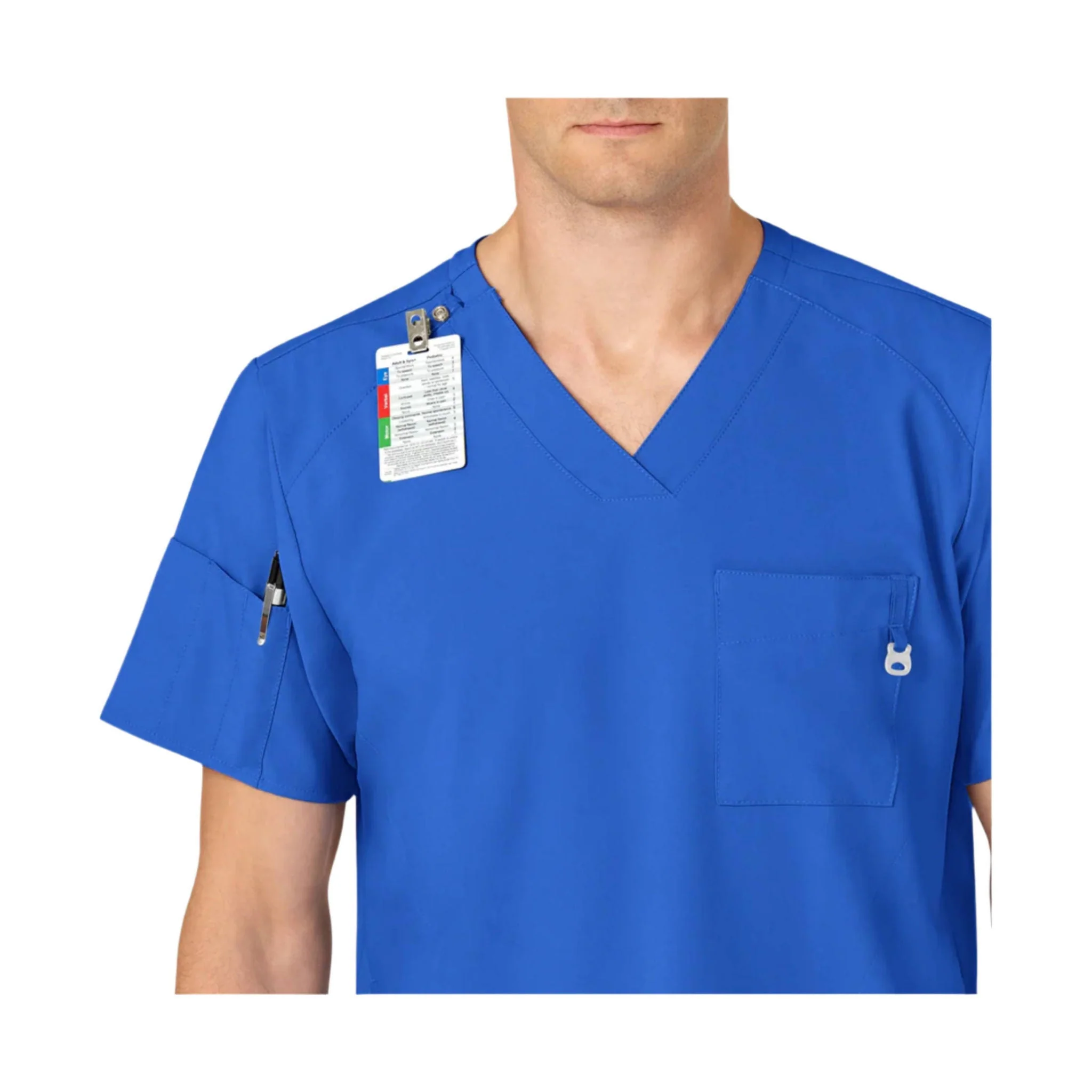 Wink Men's V Neck Scrub Top - Navy - Image 3