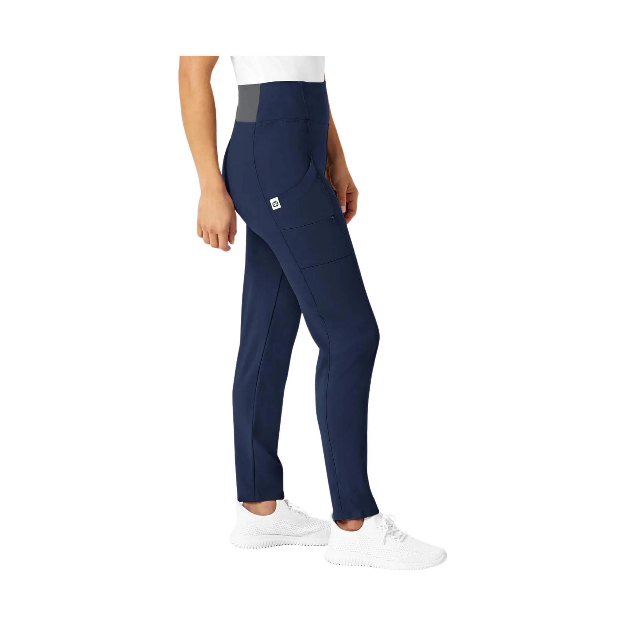 Wink Renew Women's High Waist Pant Power Scrub Pant - Navy - Image 2