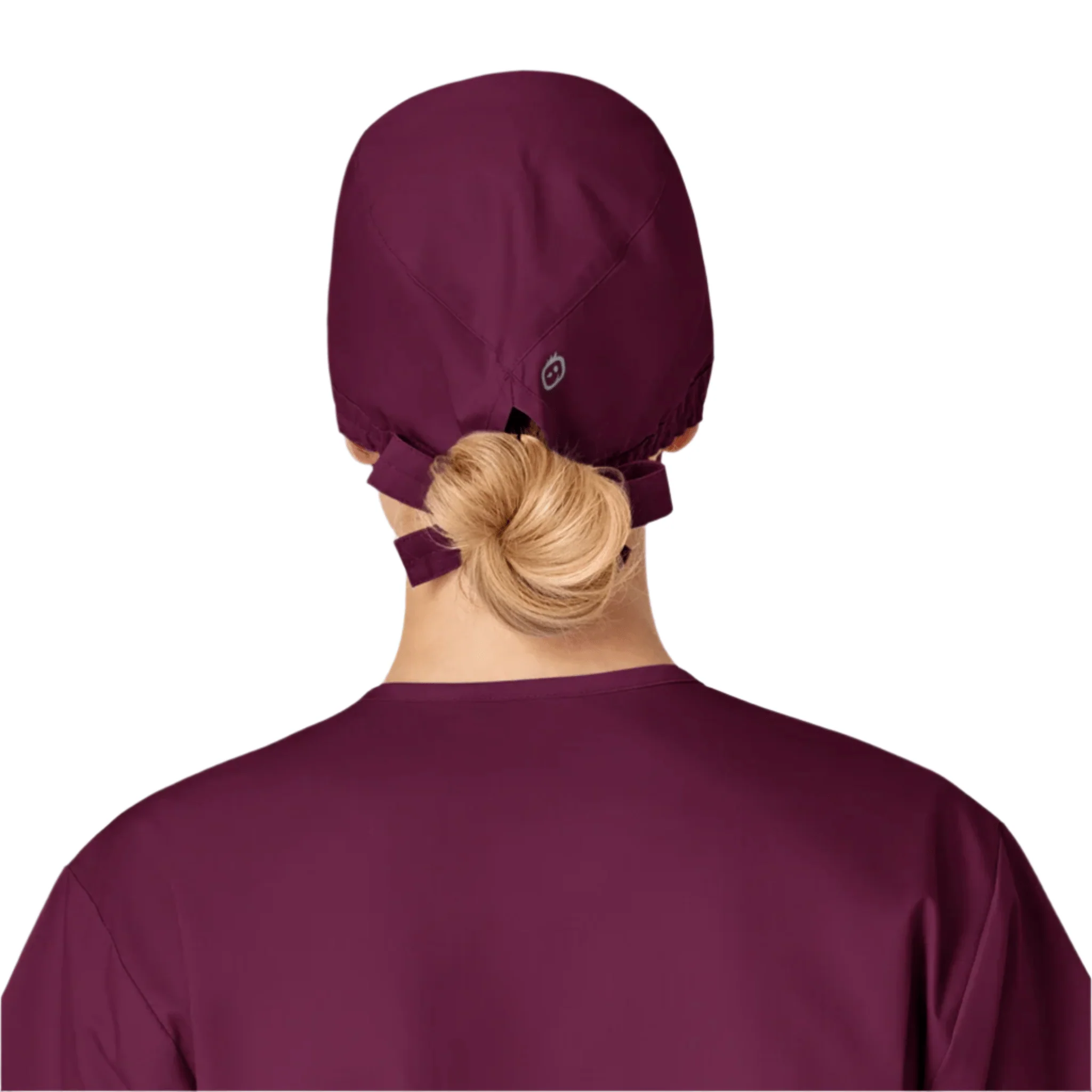 Wink Solid Scrub Cap - Wine - Image 3