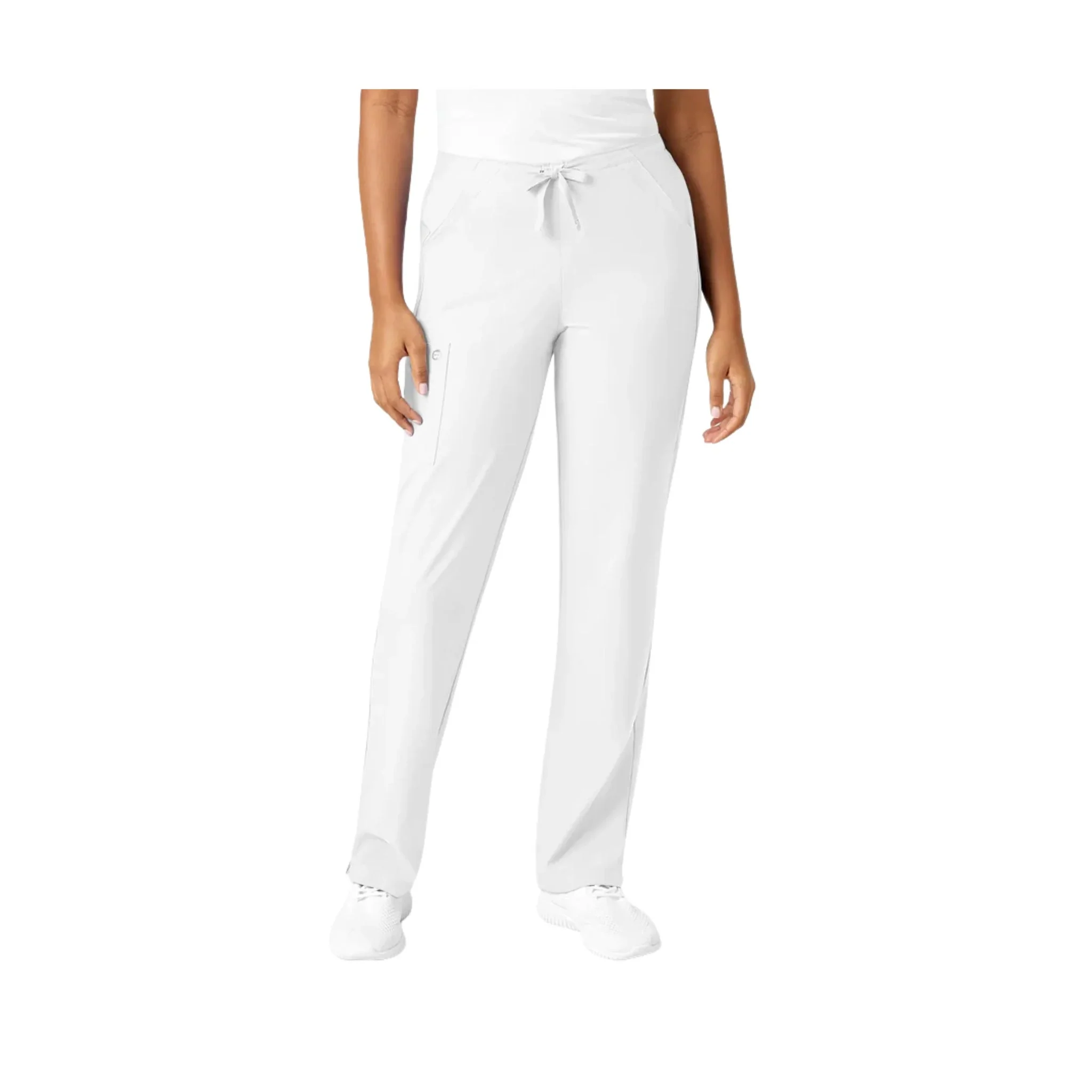 Wink Women's Drawstring Scrub Pant - White