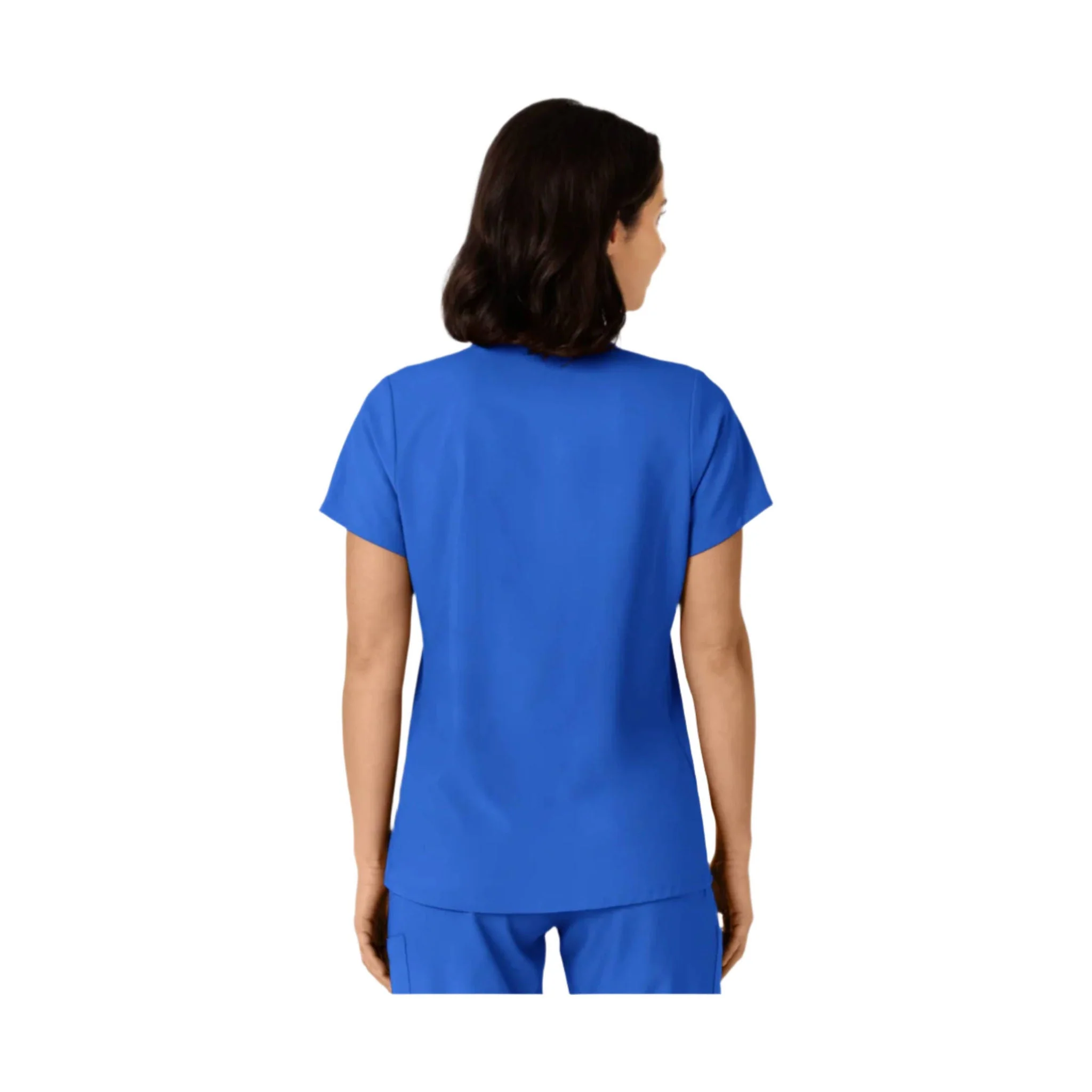 Wink Women's Flex n Reach Side Panel V Neck Scrub Top - Royal - Image 2