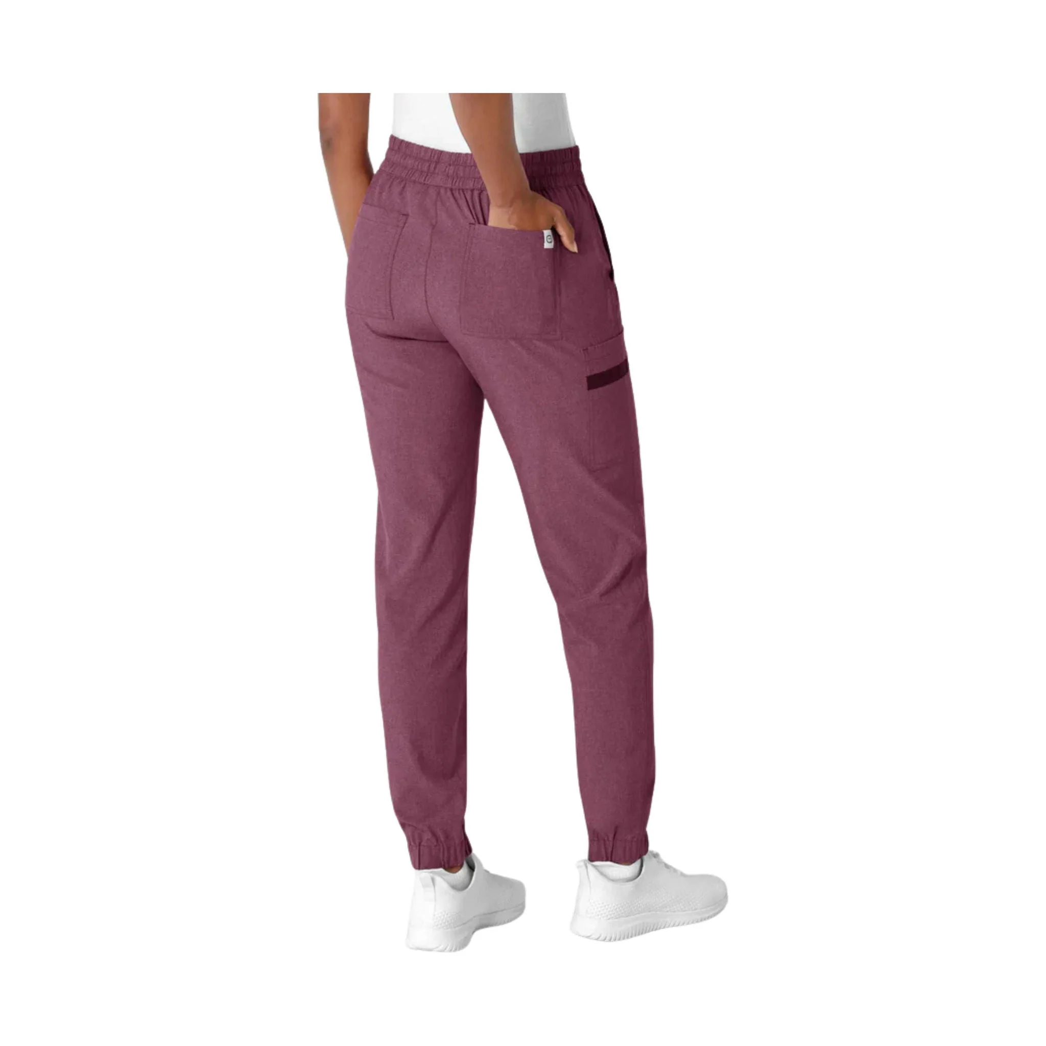 Wink Women's Jogger Scrub Pant - Wine Heather - Image 2