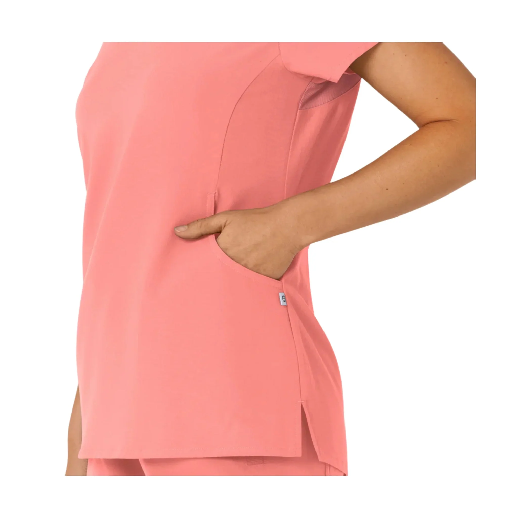 Wink Women's Nova Flex N Reach Shoulder Panel V Neck Scrub Top - Paradise Pink - Image 5